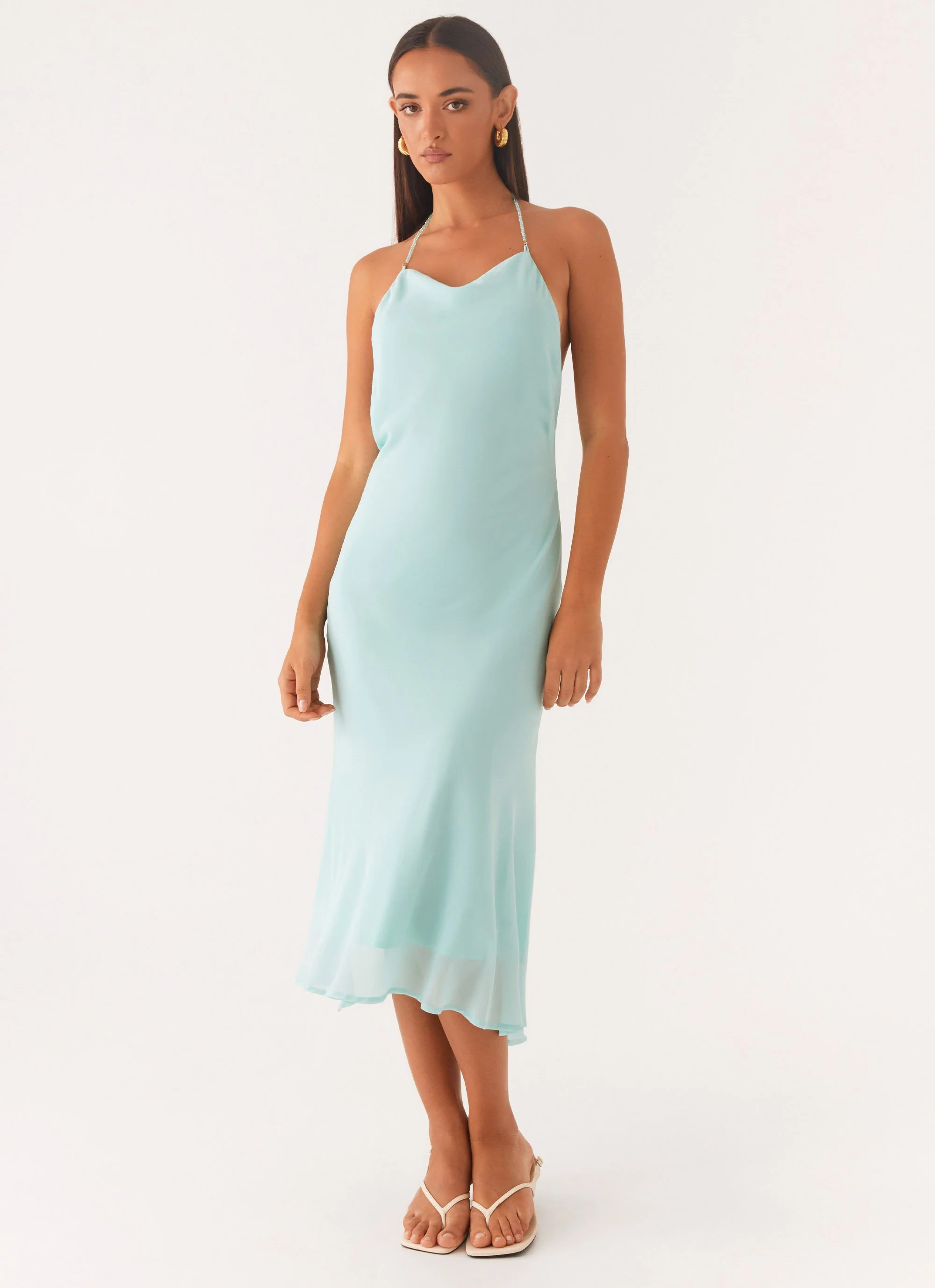 Deep Dive Midi Dress - Pale Blue - Image 5