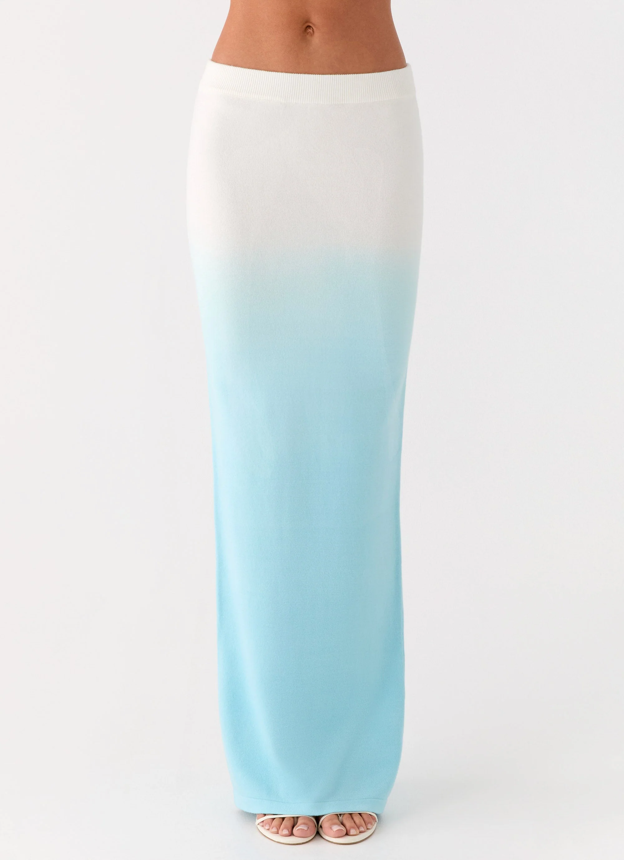 Deep Sea Kiss Maxi Skirt - Blue Ombre - Image 2