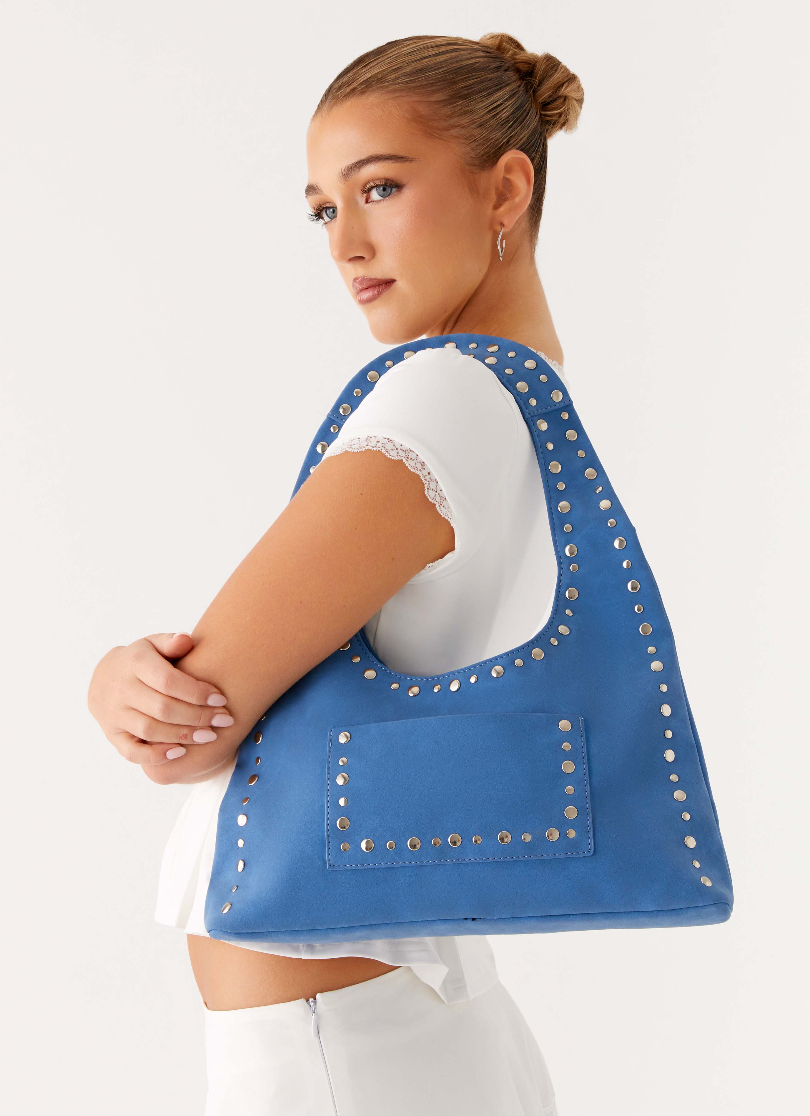 Delaney Shoulder Bag - Blue - Image 2