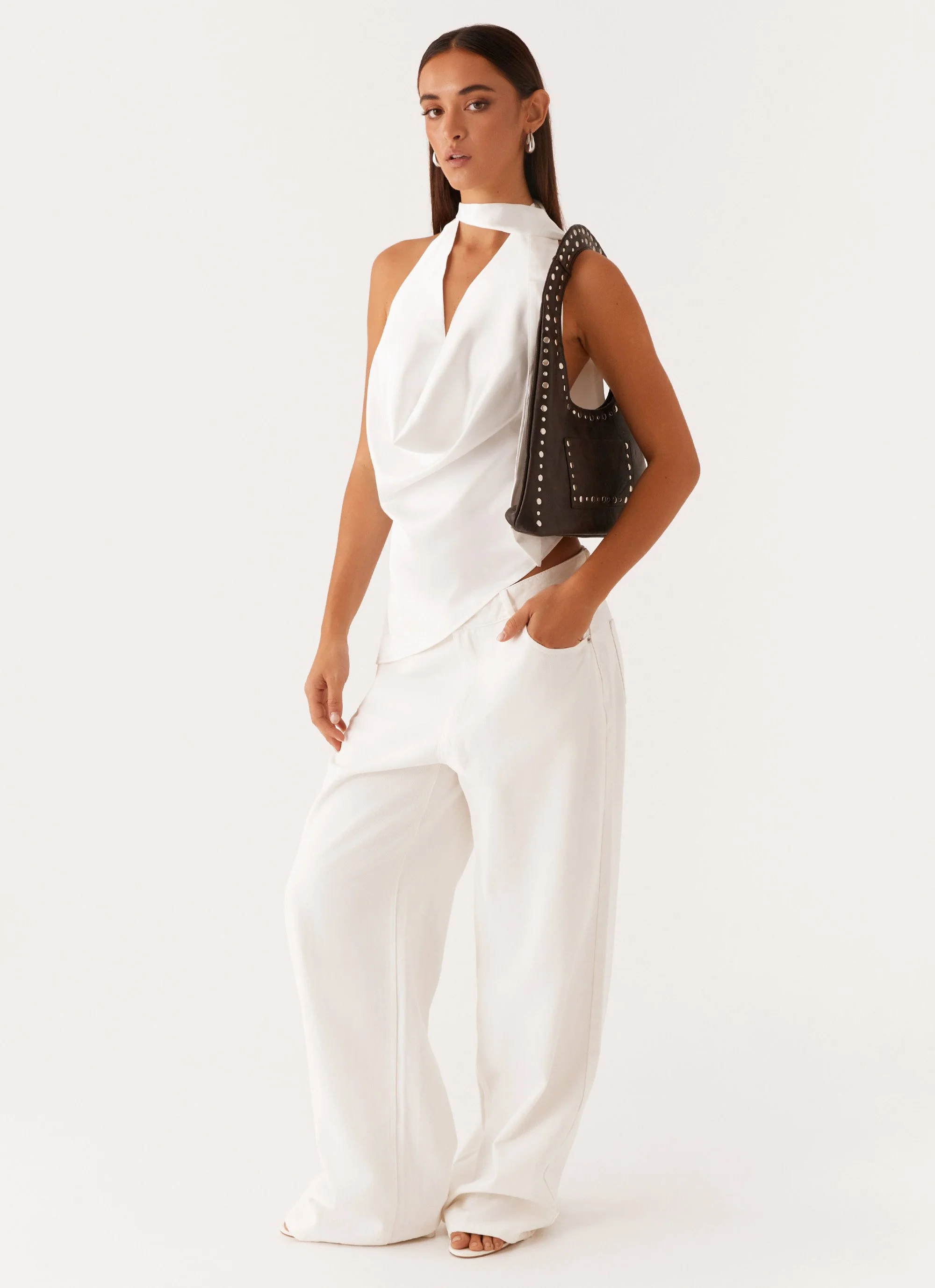 Delaney Shoulder Bag - Washed Black - Image 3