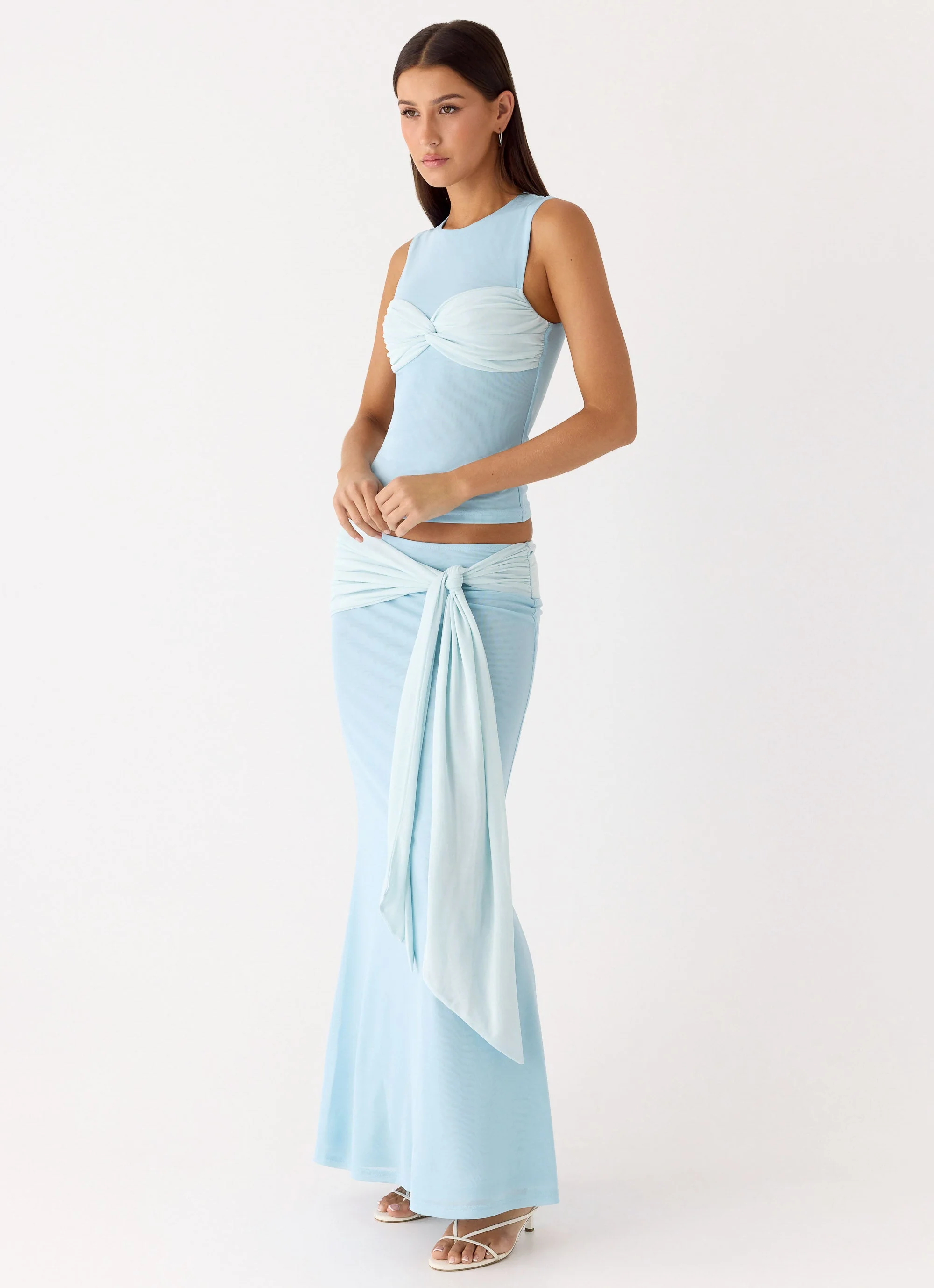 Delani Maxi Skirt - Blue - Image 5