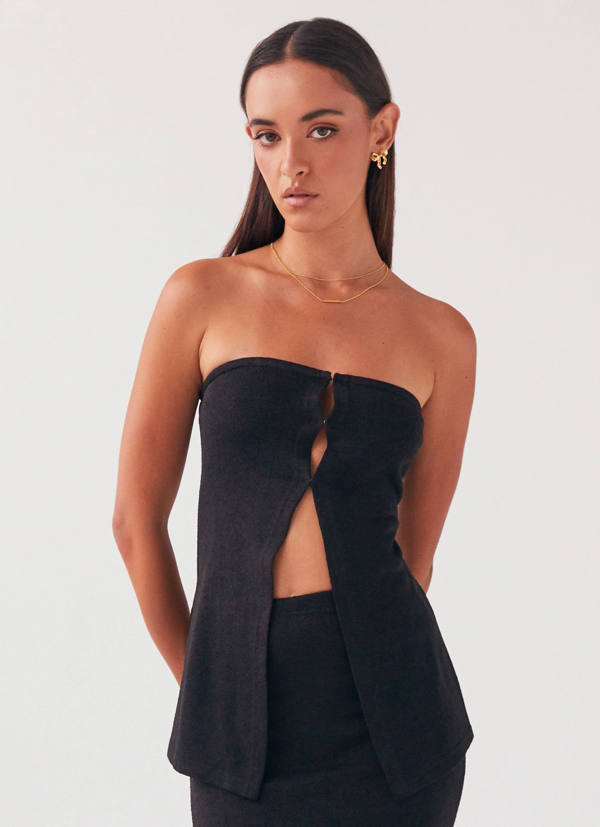 Delicate Lady Knit Top - Black - Image 5