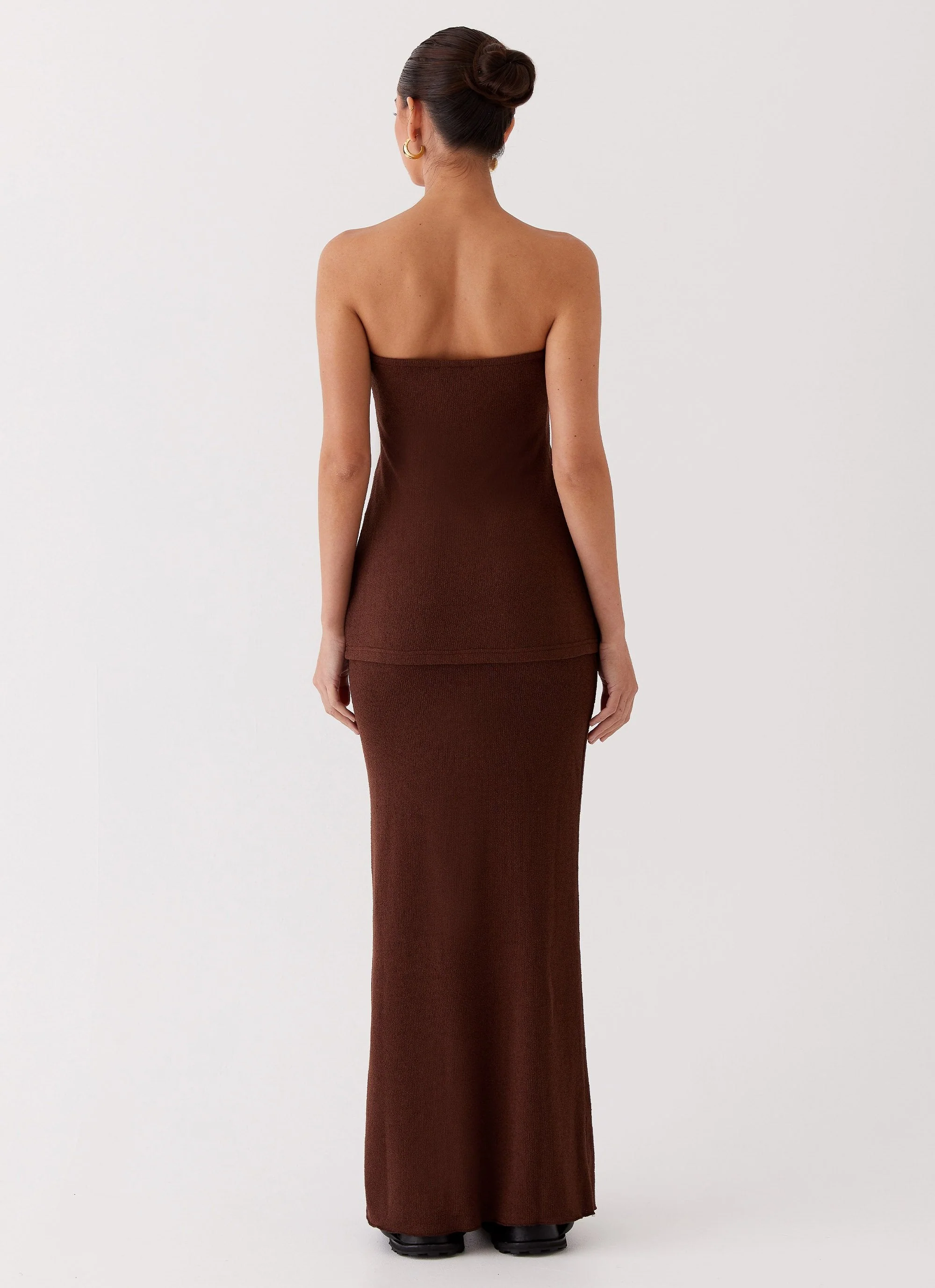 Delicate Lady Knit Top - Chocolate - Image 5