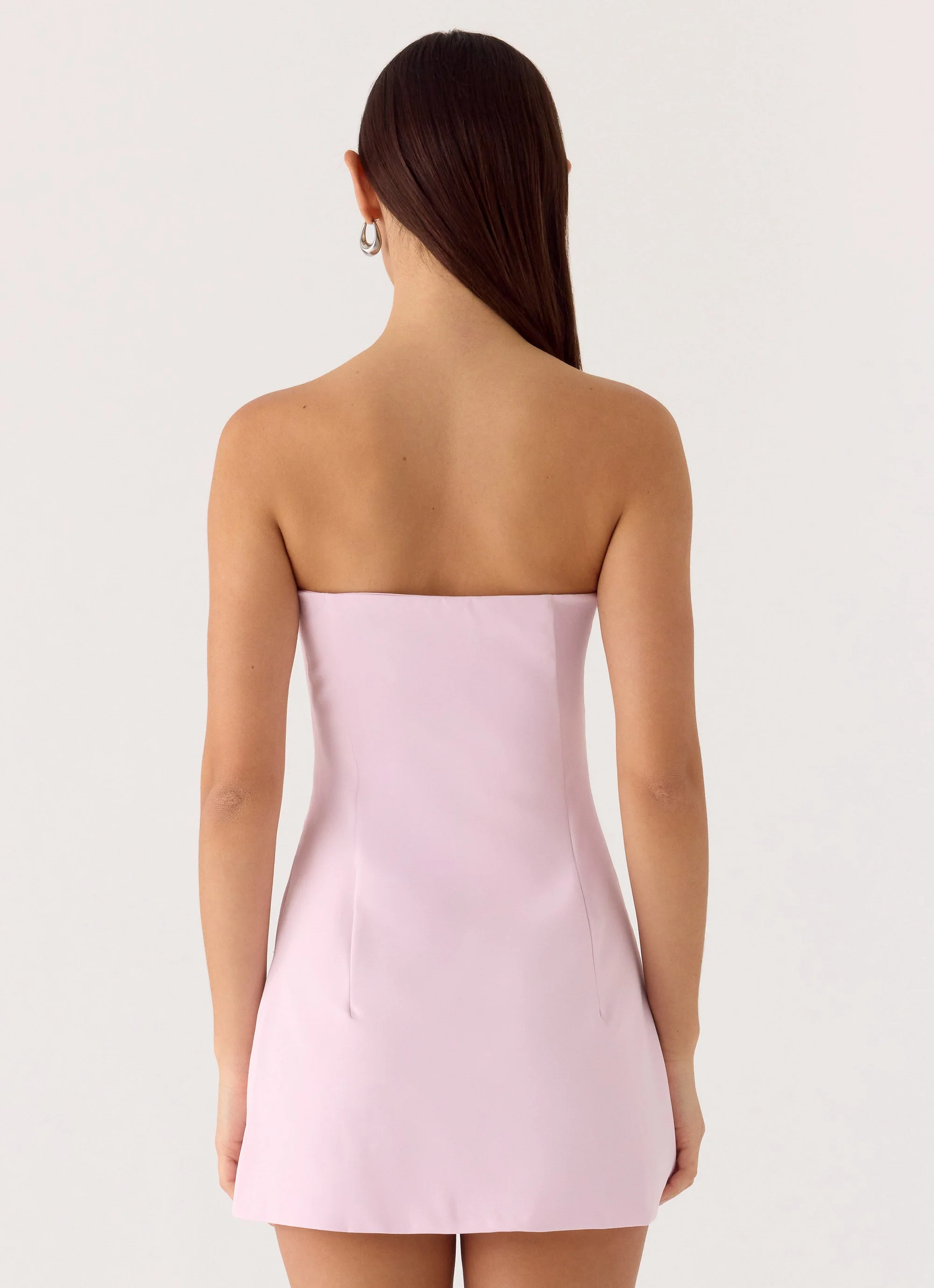 Della Strapless Mini Dress - Pink - Image 3