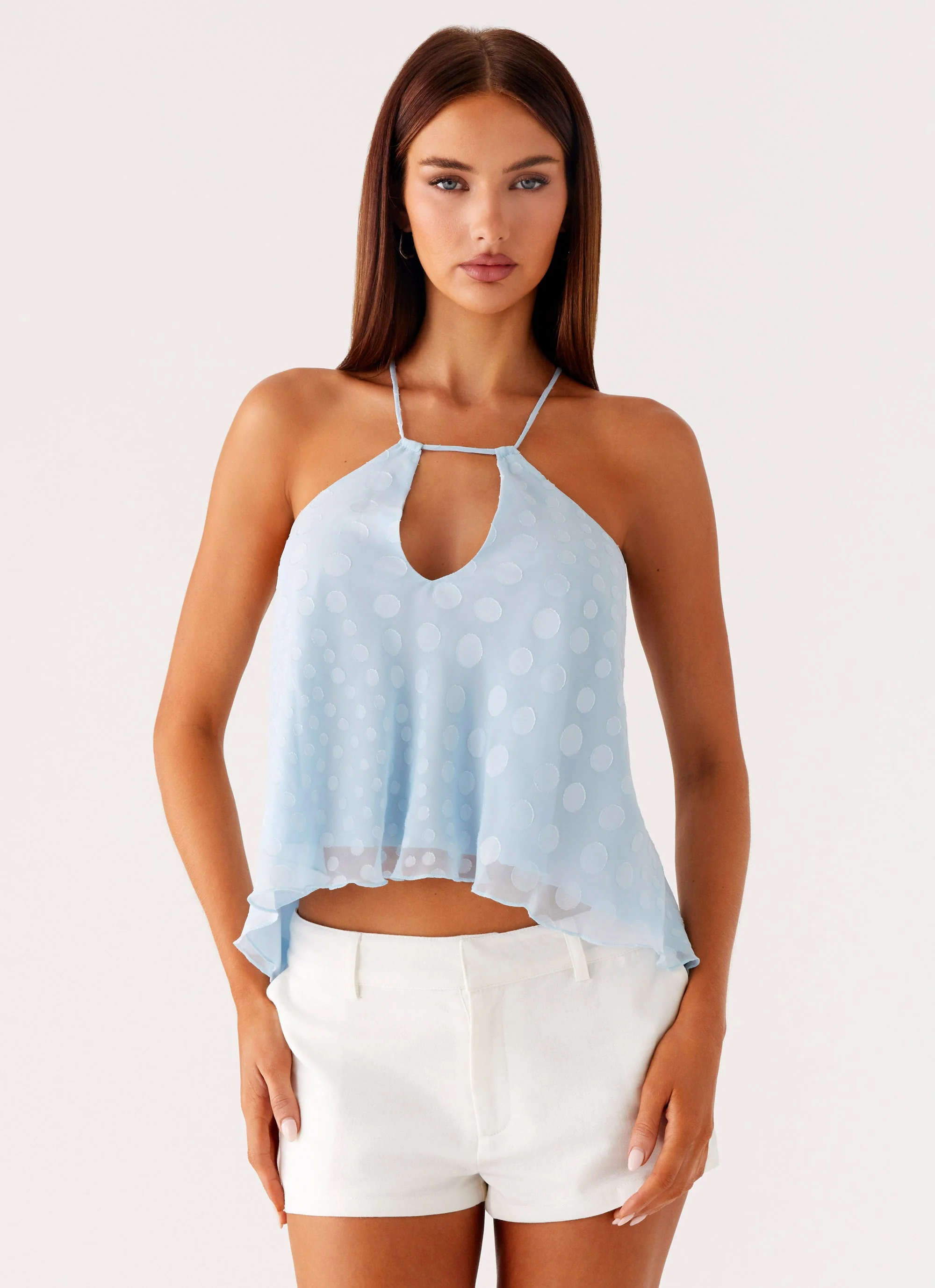 Delong Low Rise Linen Shorts - White - Image 5