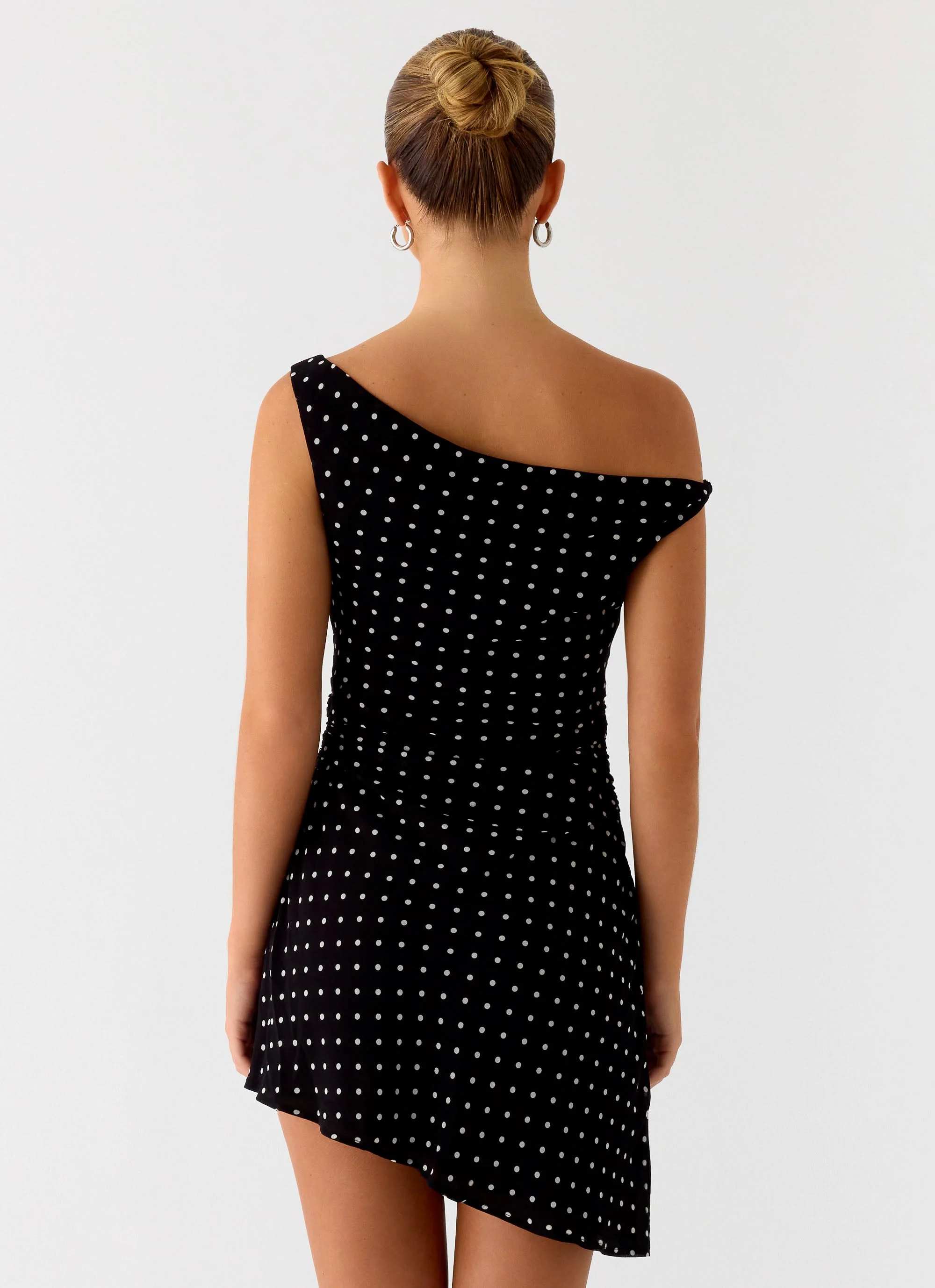 Delusional Mini Dress - Black Polkadot - Image 3