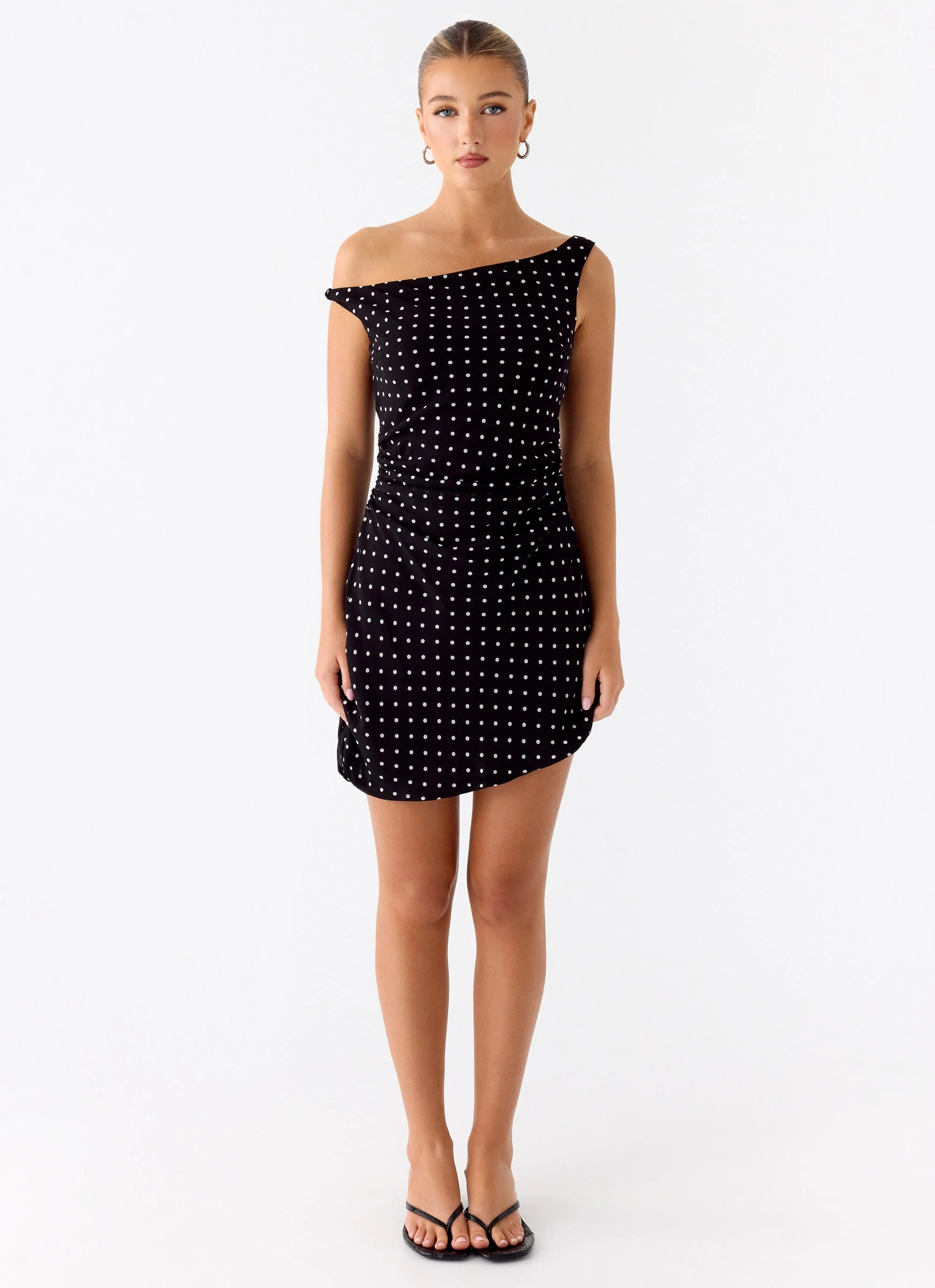 Delusional Mini Dress - Black Polkadot - Image 4