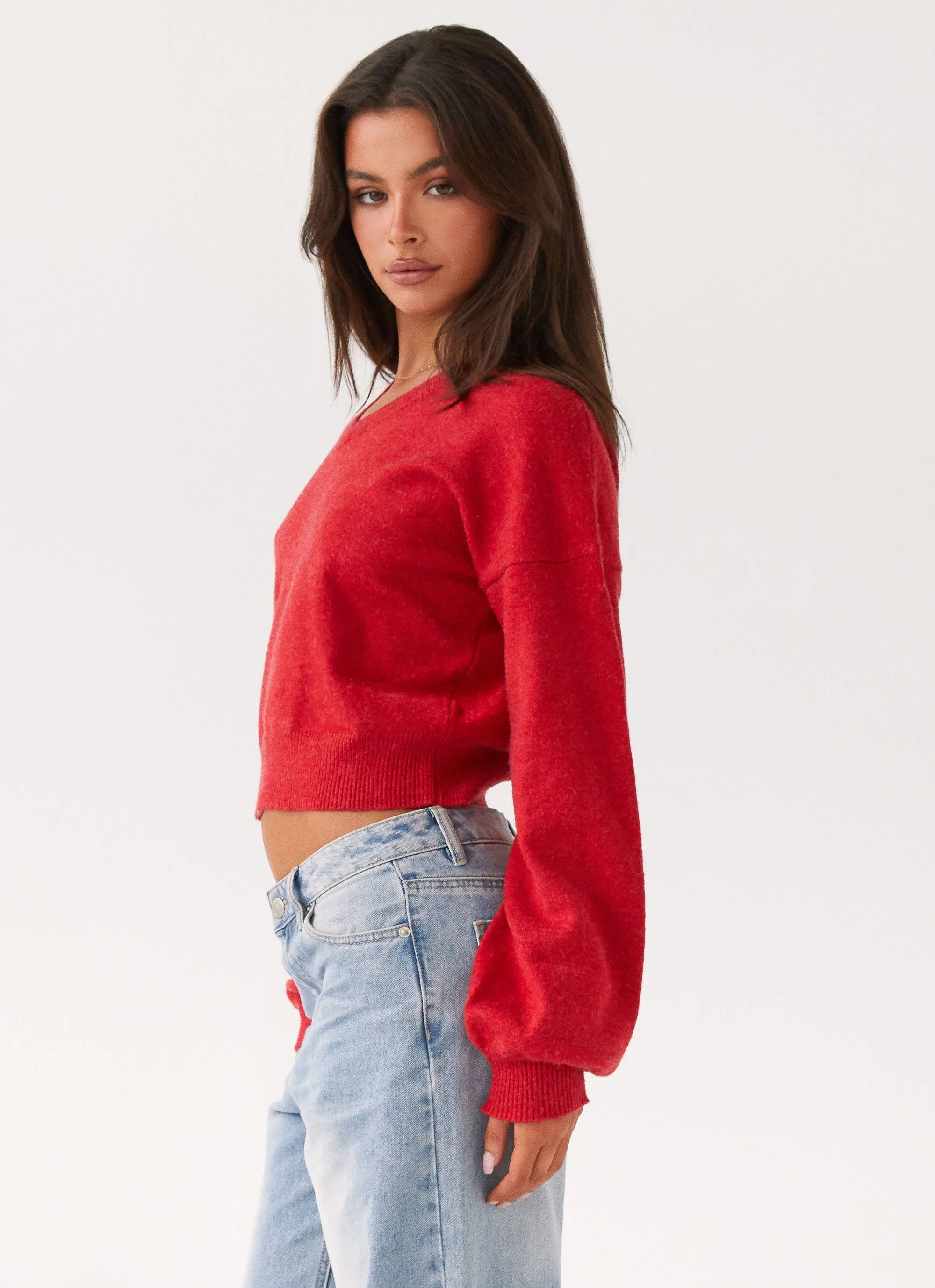 Deserve Me Knit Top - Cherry - Image 3