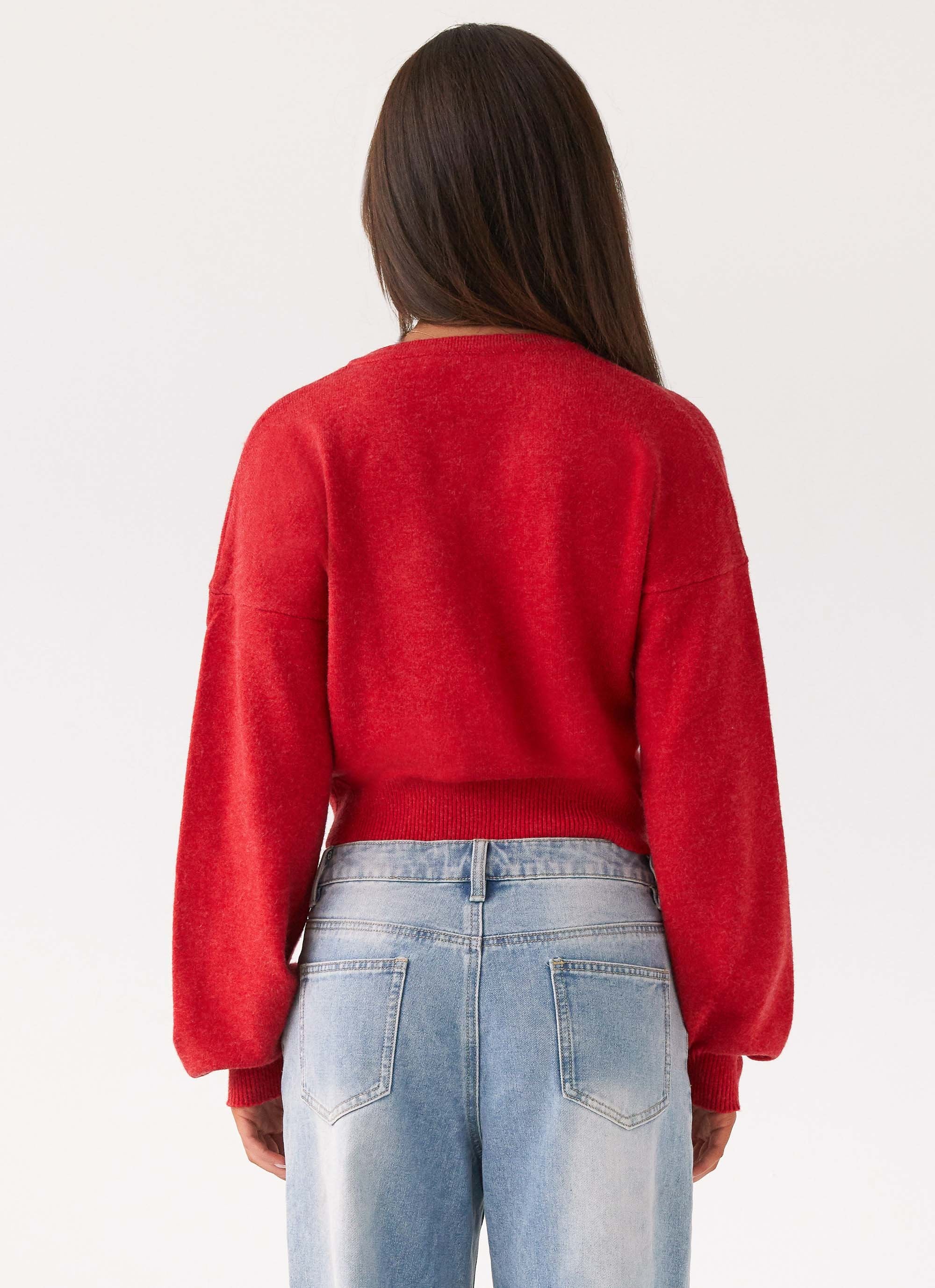 Deserve Me Knit Top - Cherry - Image 4