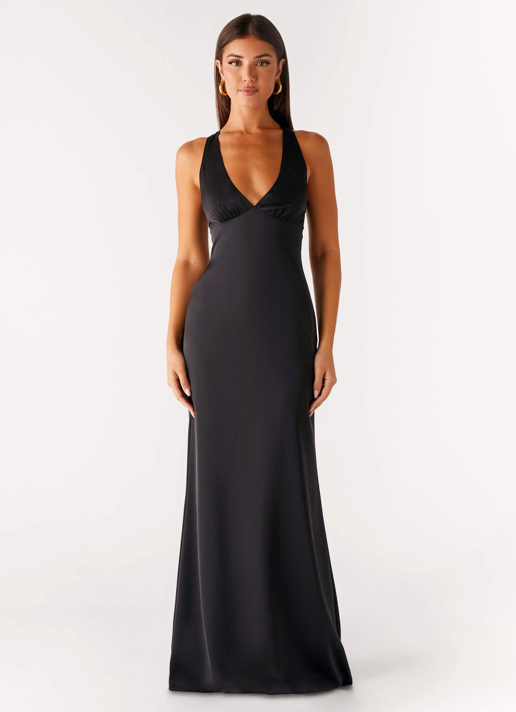 Desi Halterneck Maxi Dress - Black - Image 3