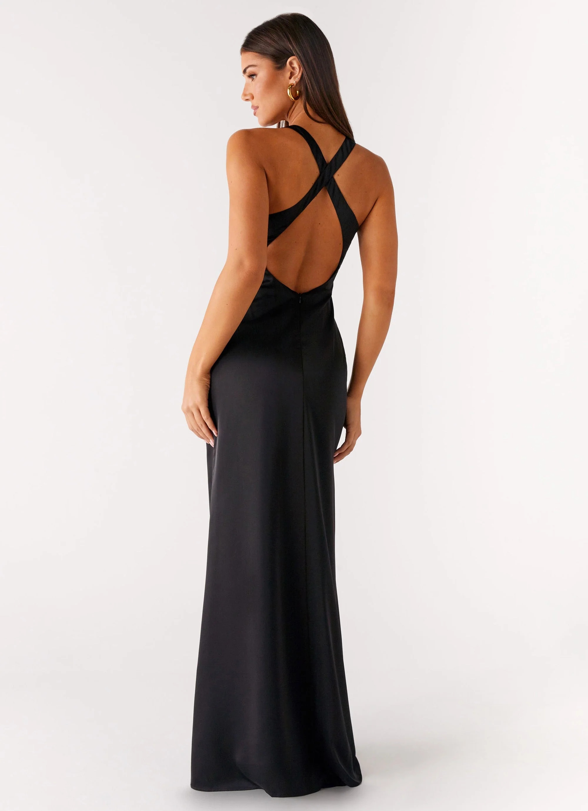 Desi Halterneck Maxi Dress - Black - Image 4