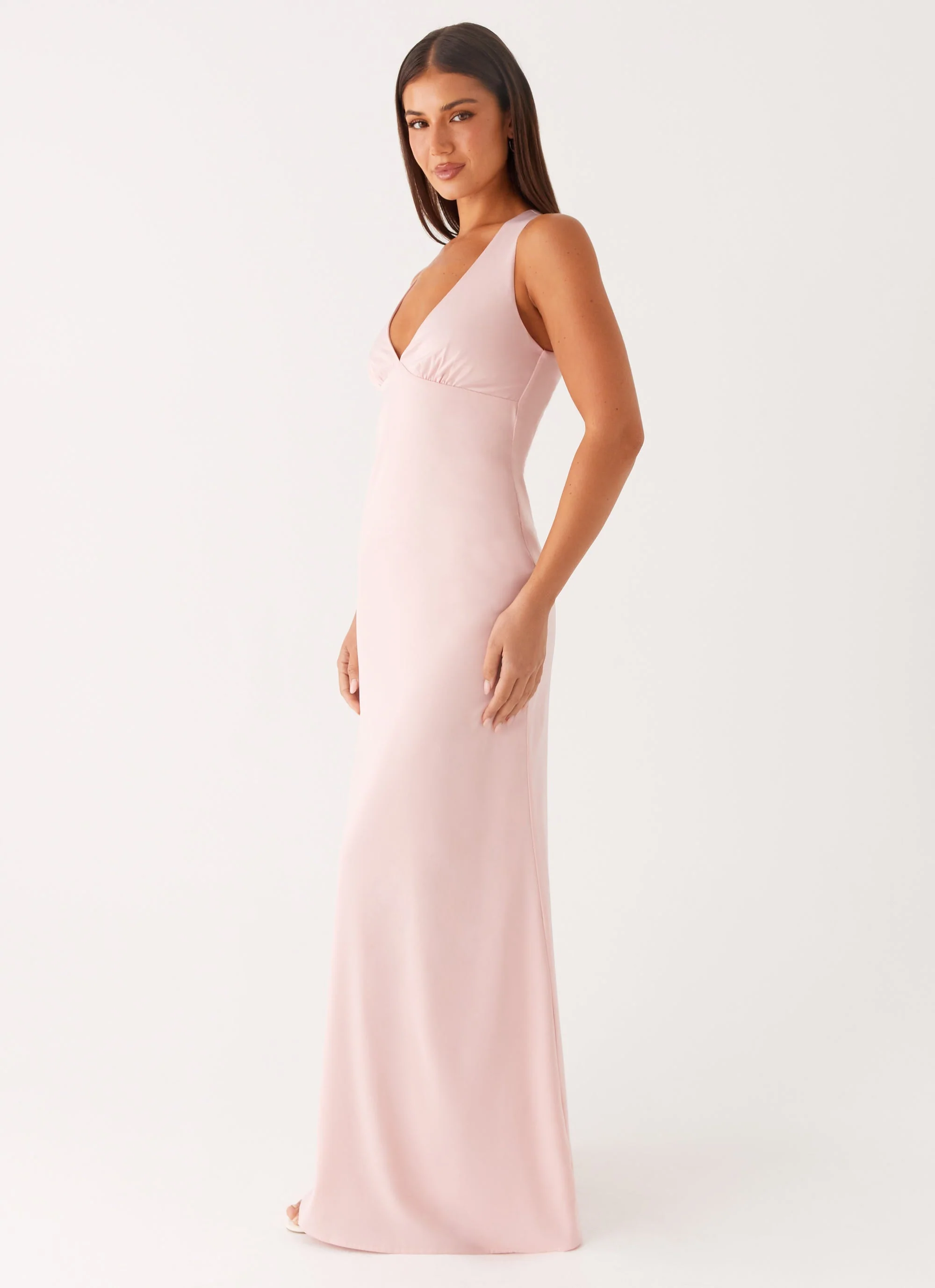 Desi Halterneck Maxi Dress - Pink - Image 2