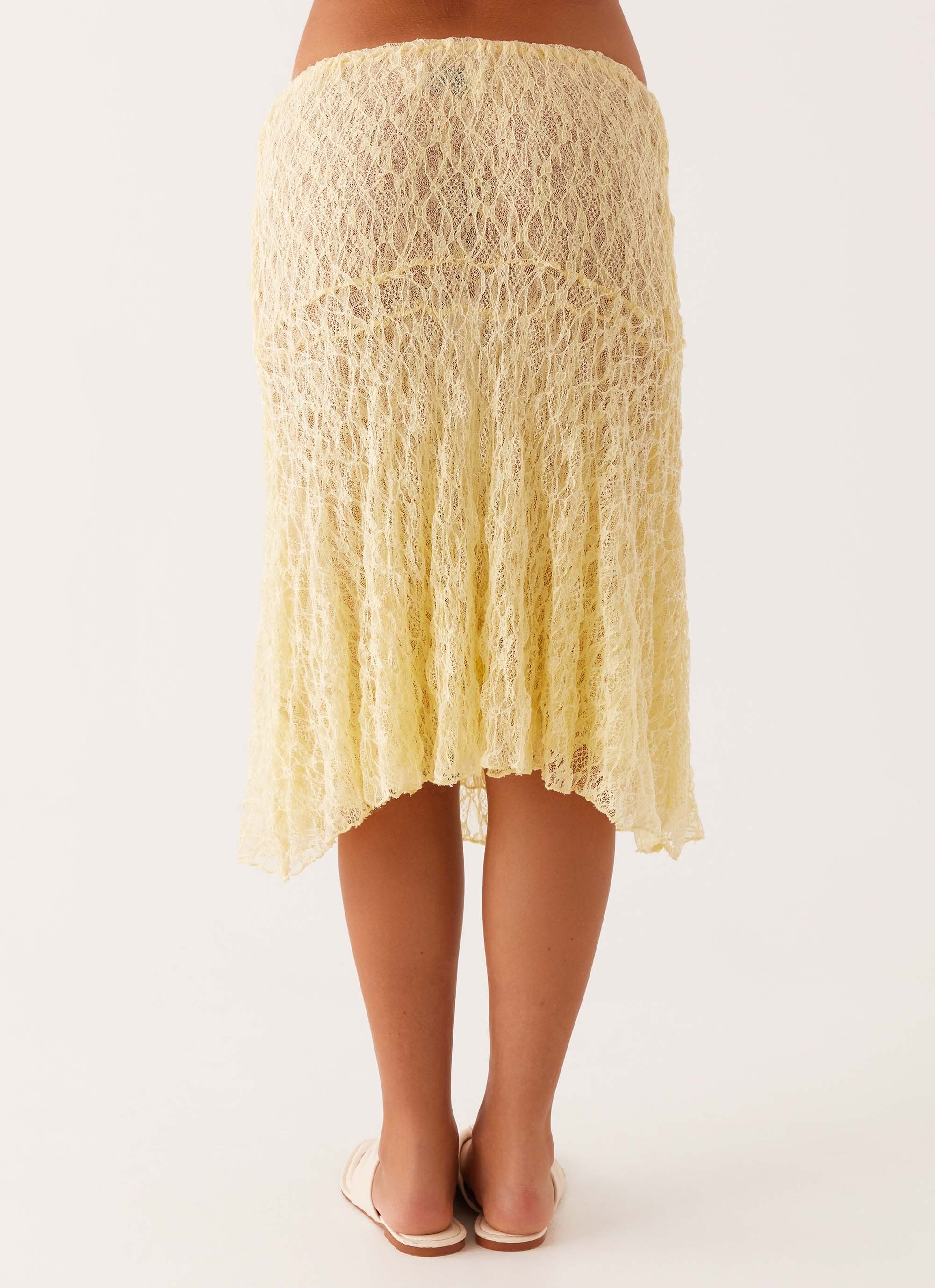 Destiny Midi Skirt - Yellow - Image 5