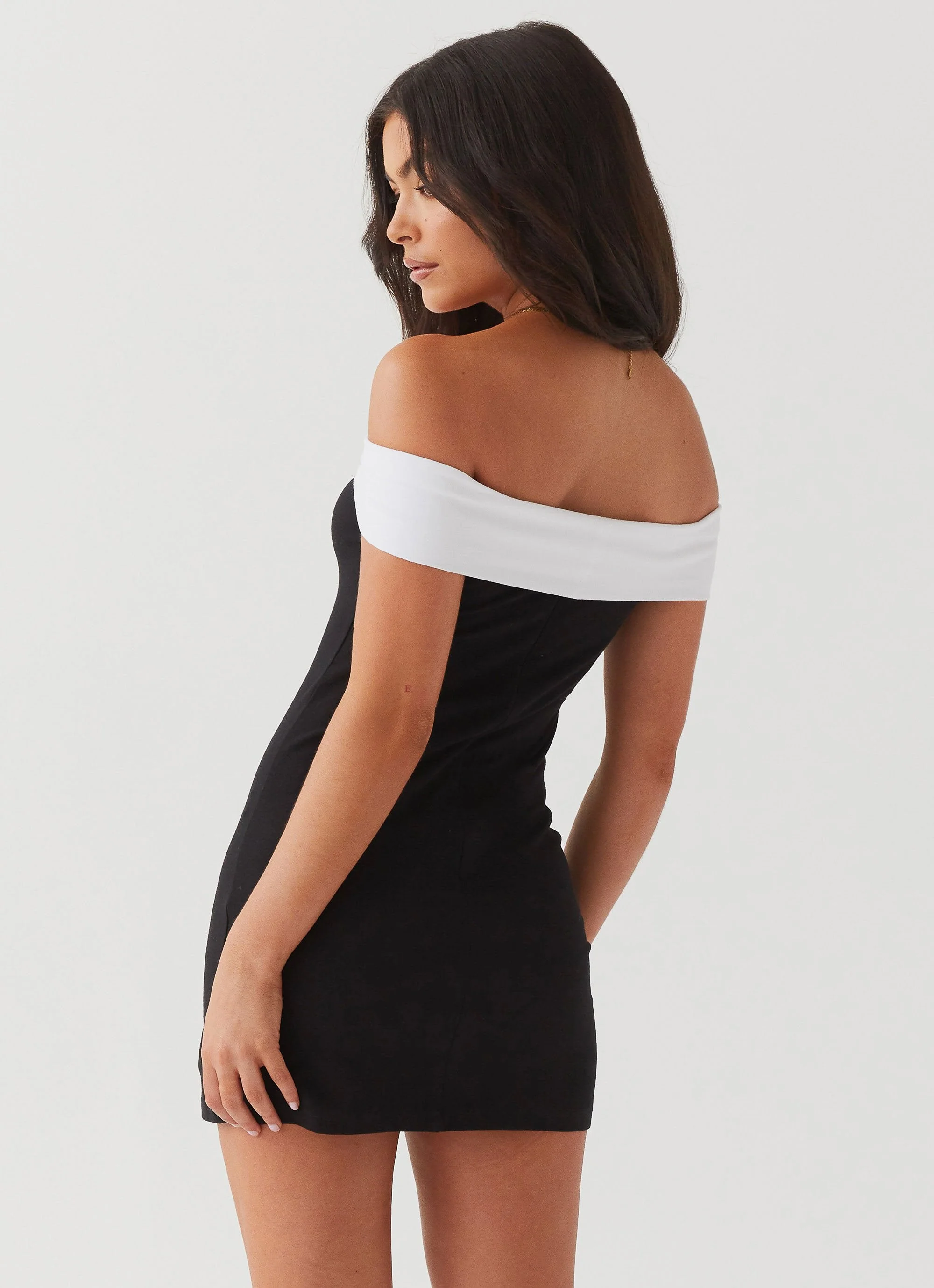 Diamonds and Pearls Mini Dress - Black - Image 4