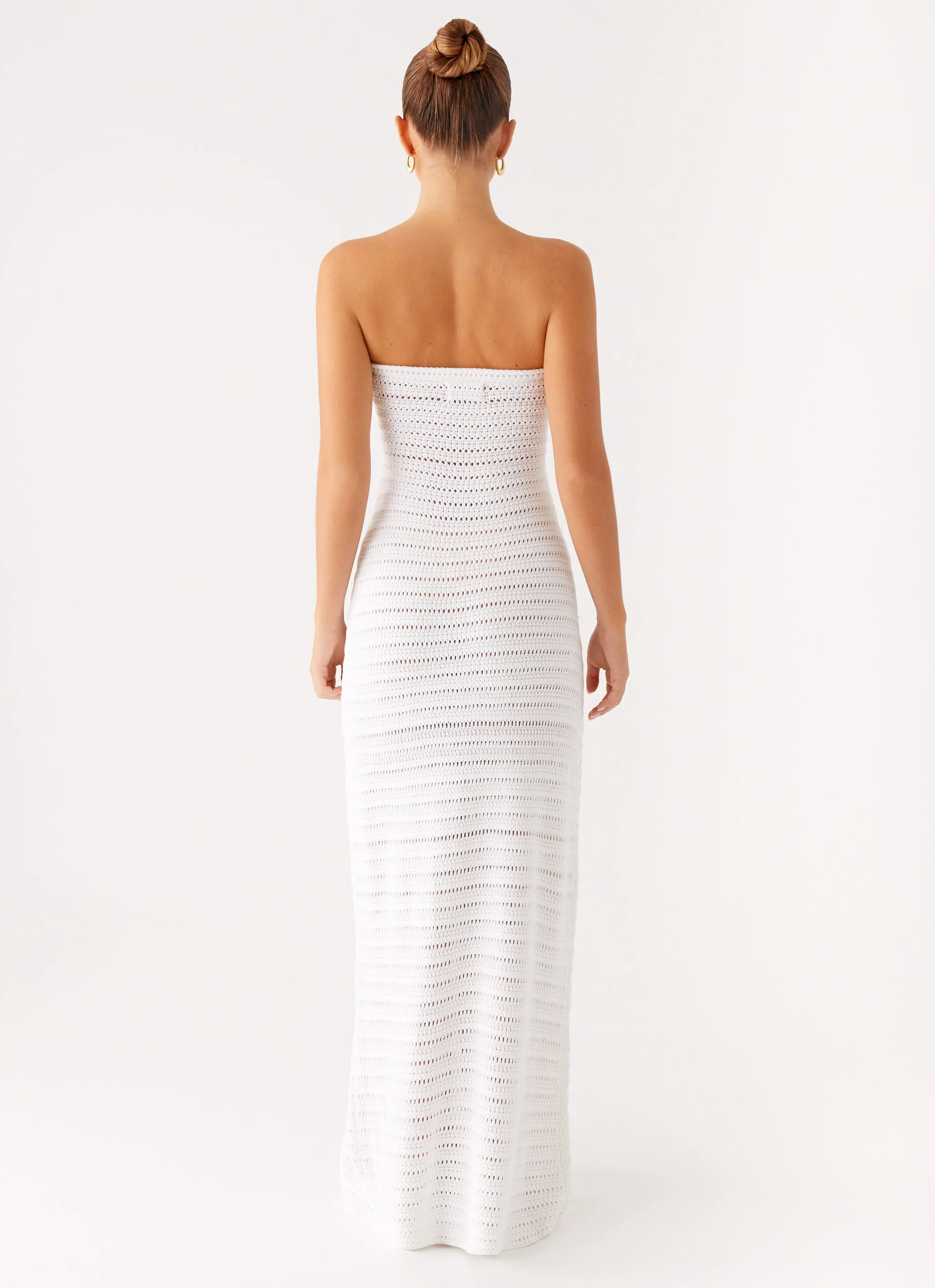 Diaz Crochet Maxi Dress - White - Image 5