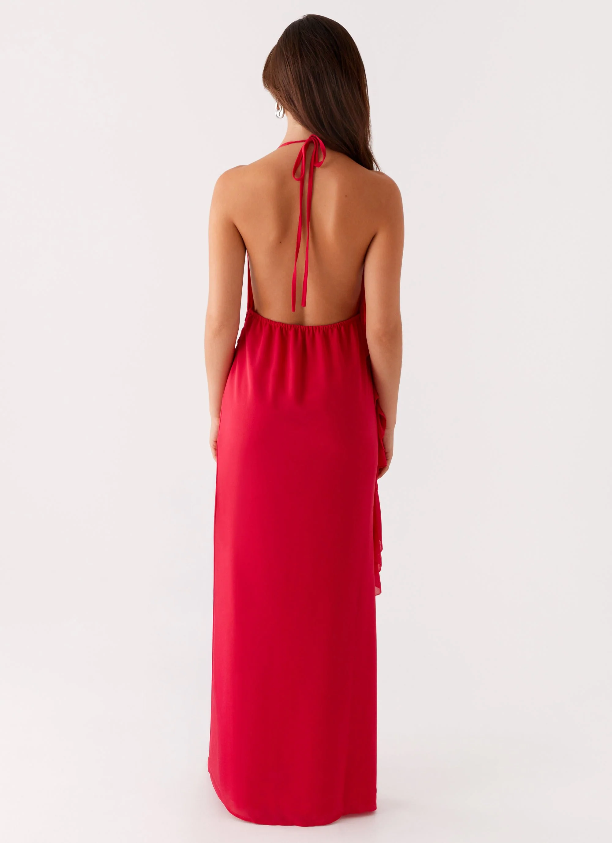 Diedre Rose Strappy Maxi Dress - Raspberry - Image 3