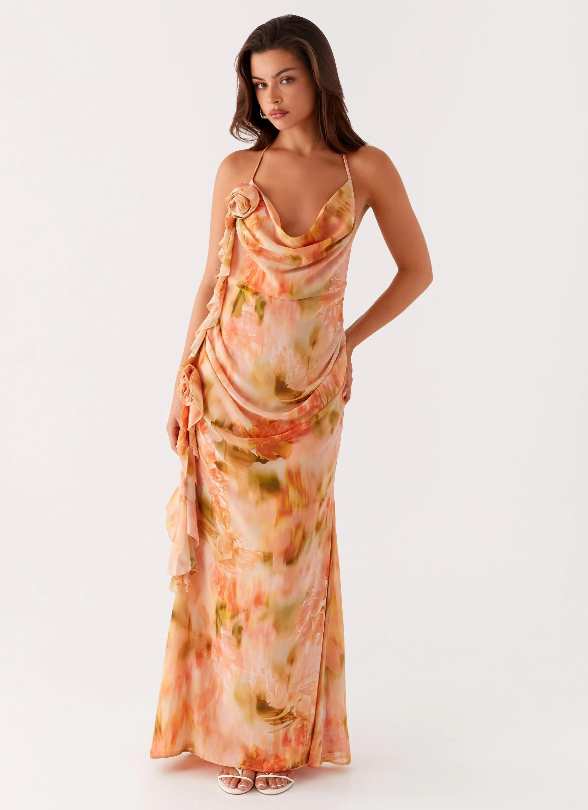 Diedre Rose Strappy Maxi Dress - Sunset Floral - Image 6