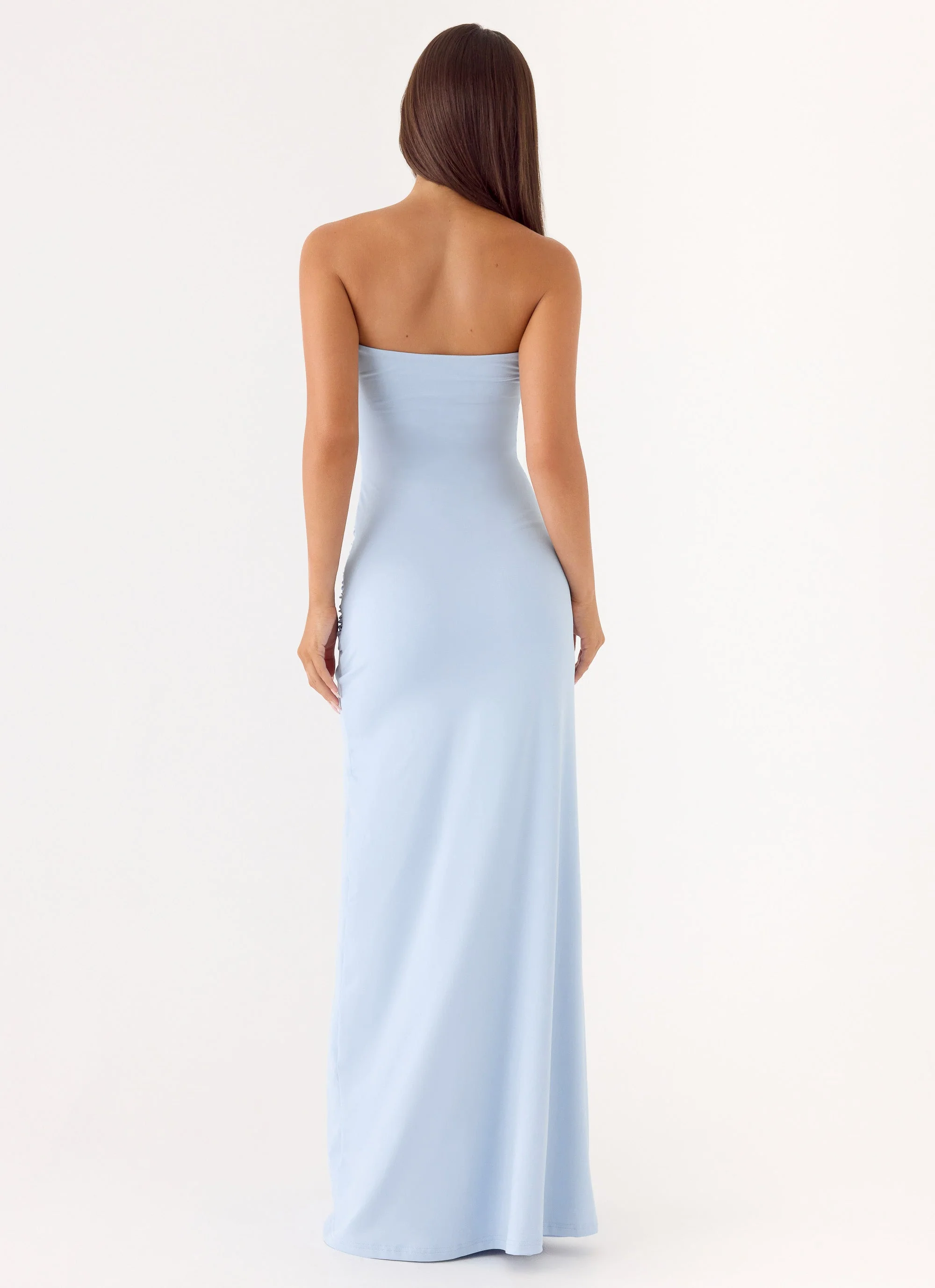 Dimmi Strapless Maxi Dress - Blue - Image 3