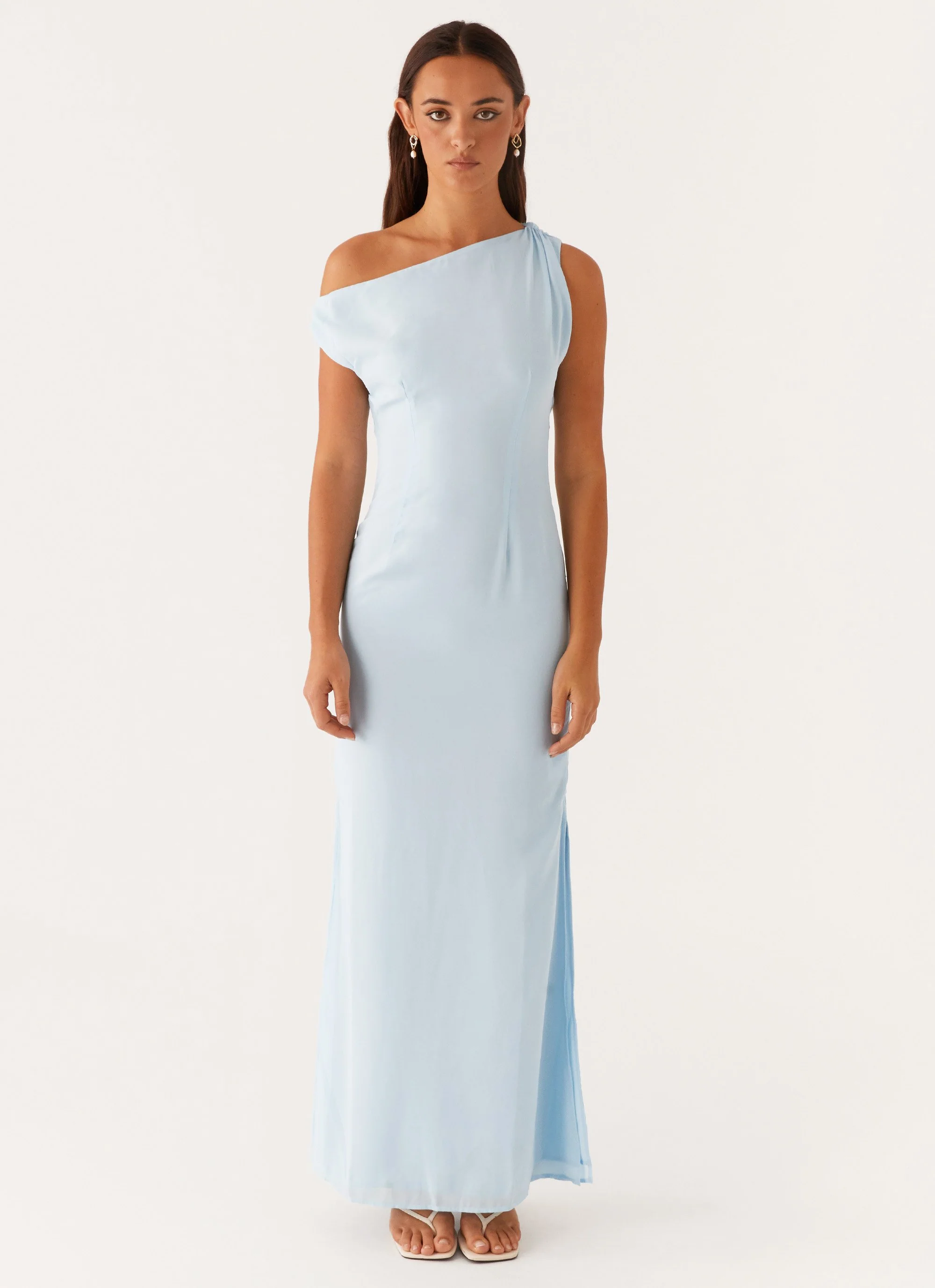 Dinner Date Maxi Dress - Blue - Image 2