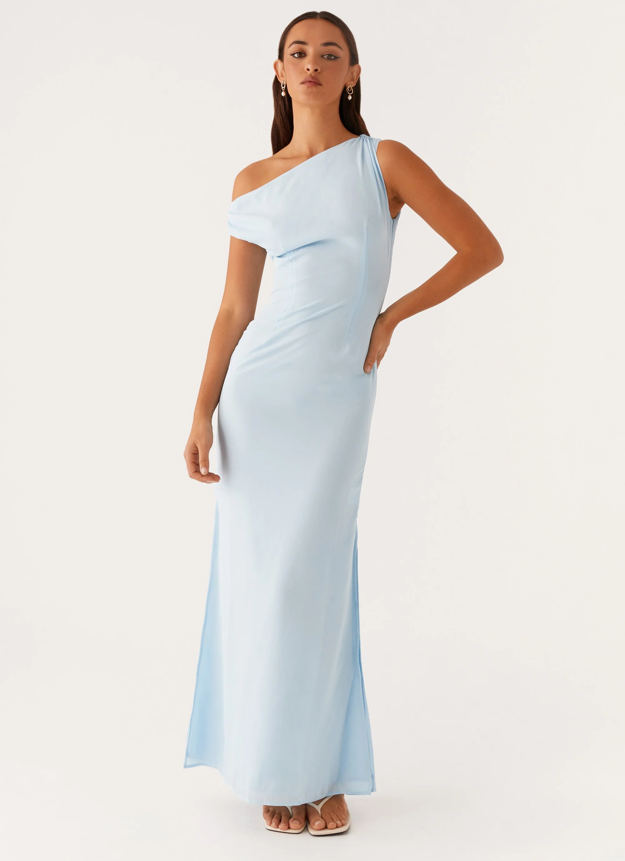 Dinner Date Maxi Dress - Blue - Image 5