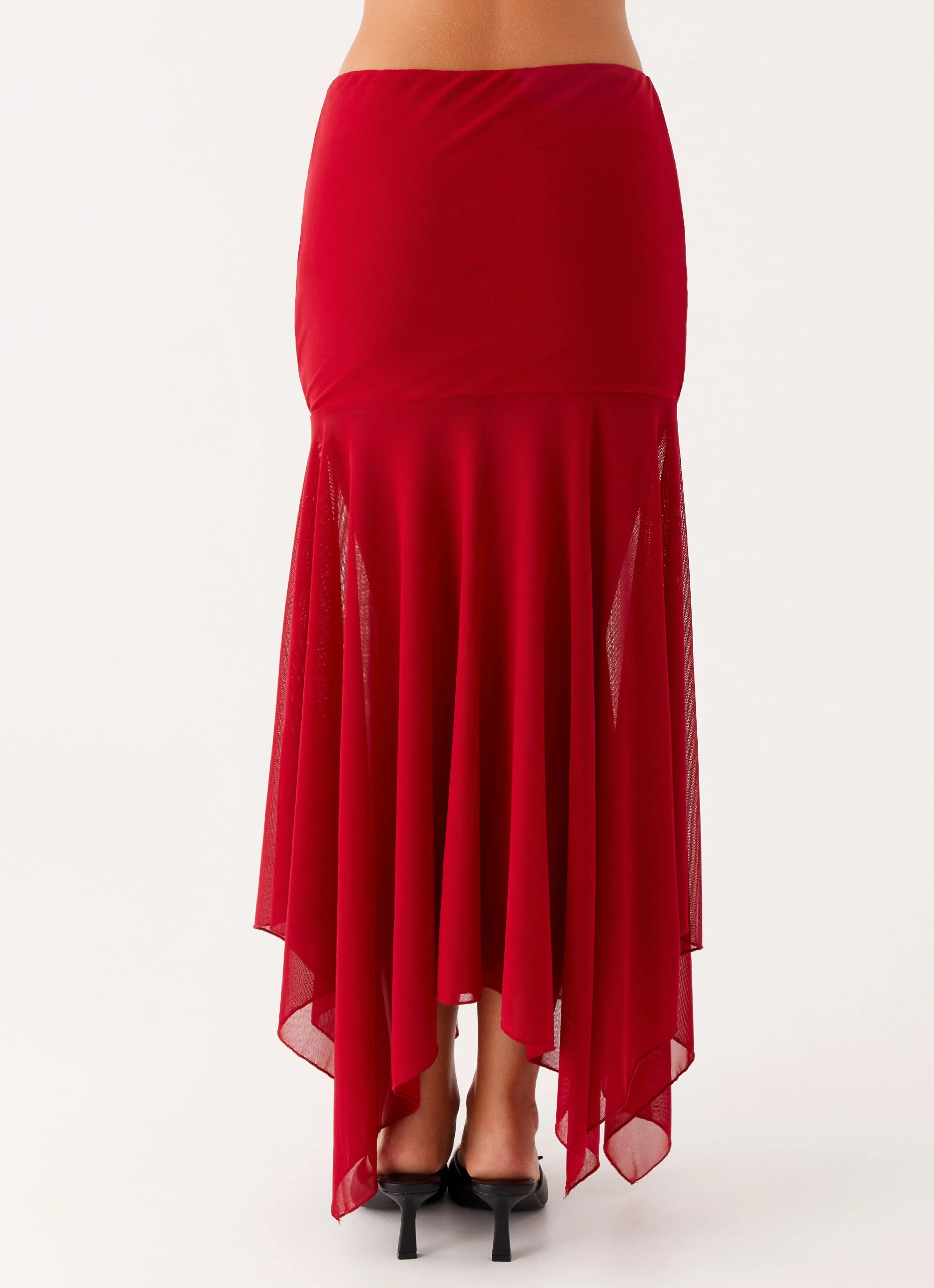 Dionne Maxi Skirt - Red - Image 6