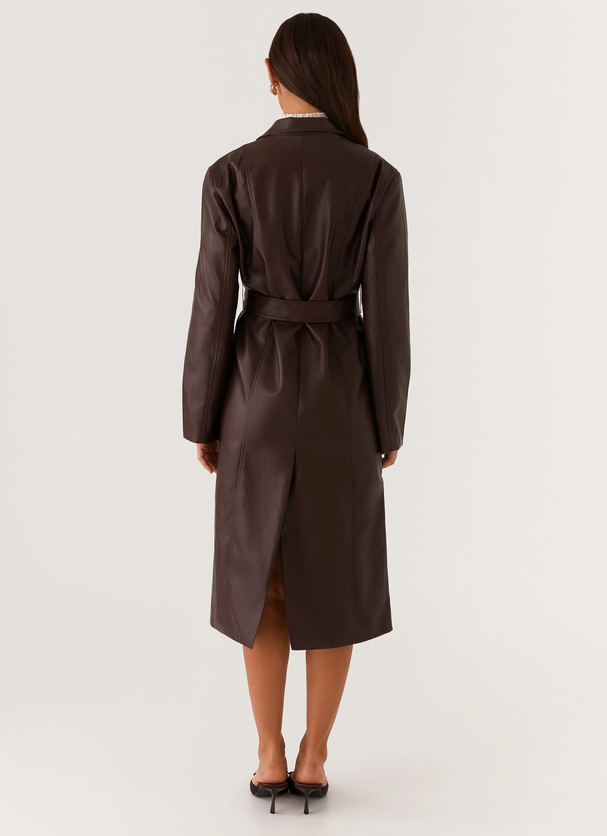 Dixie Trench Coat - Chocolate - Image 5