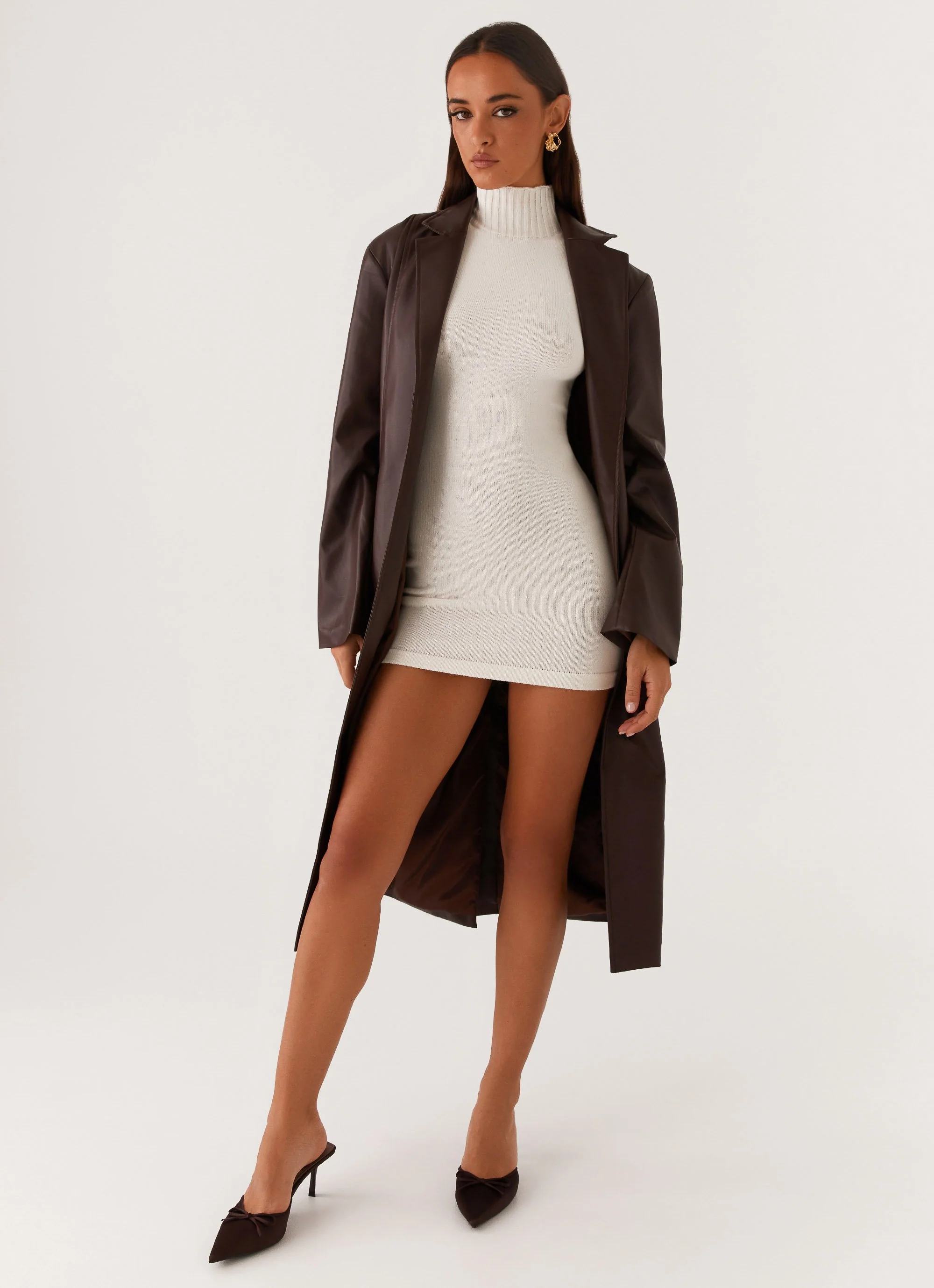 Dixie Trench Coat - Chocolate - Image 6