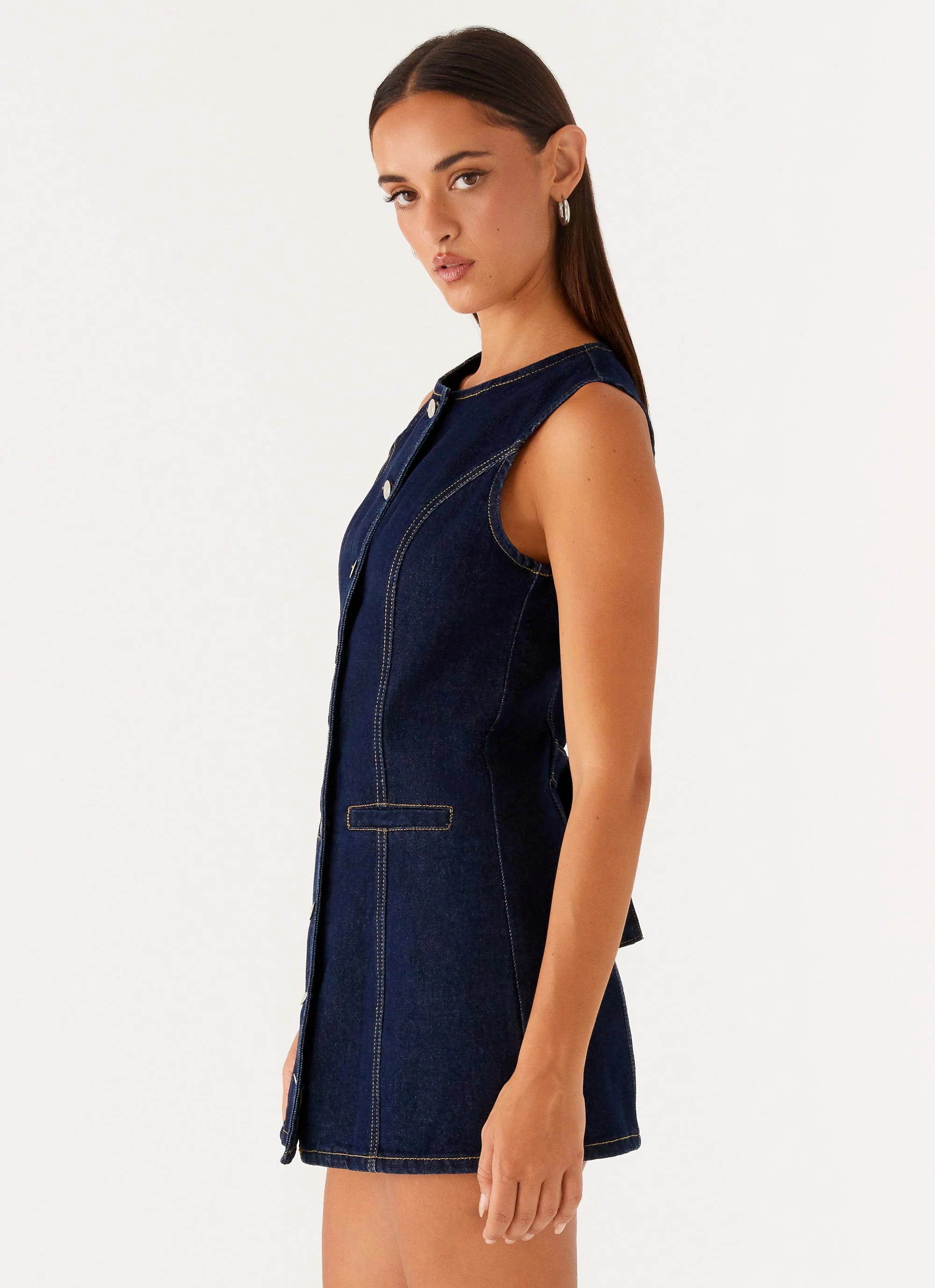Dolton Mini Dress - Indigo - Image 3