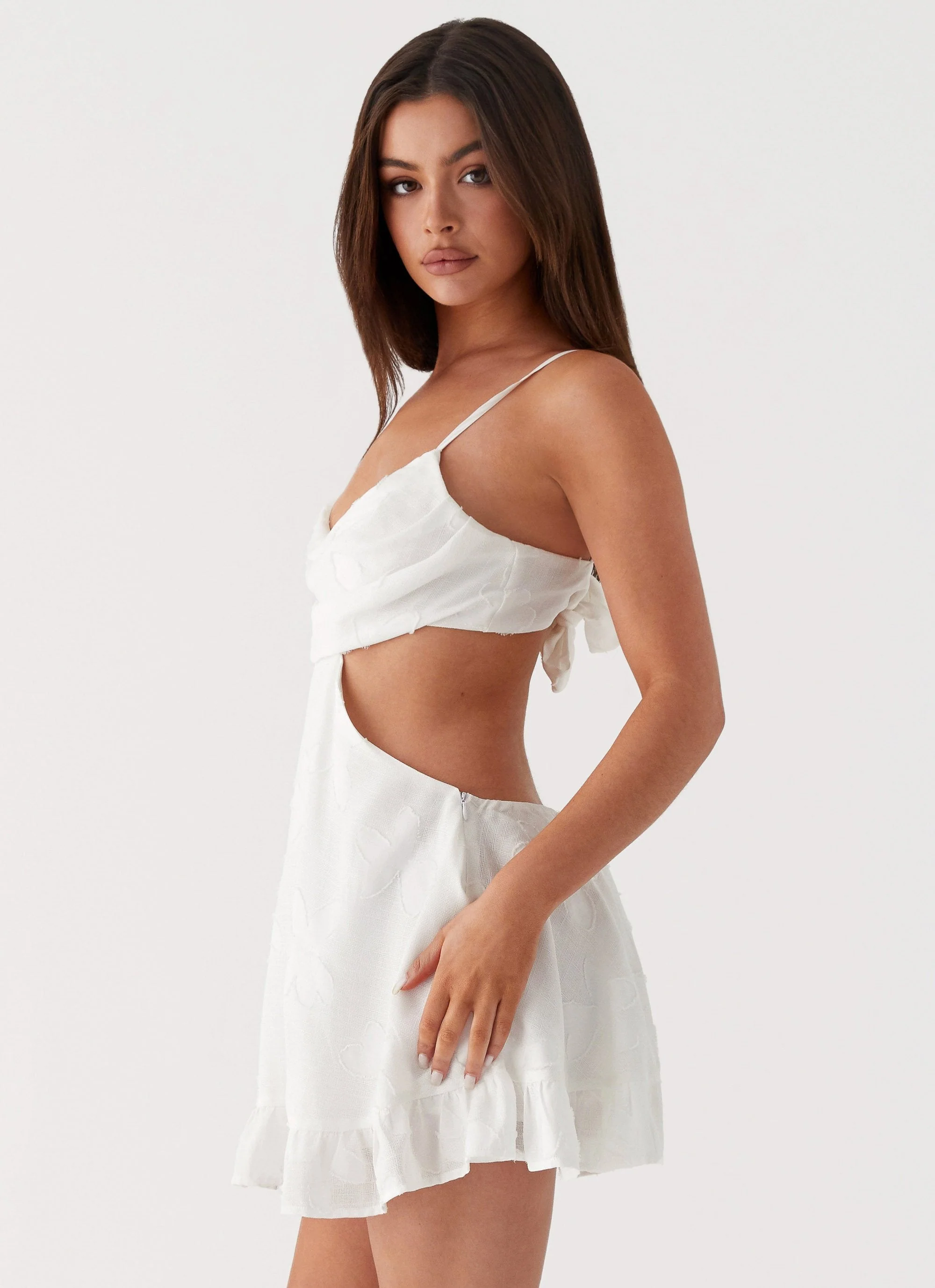 Dorothea Mini Dress - White - Image 4