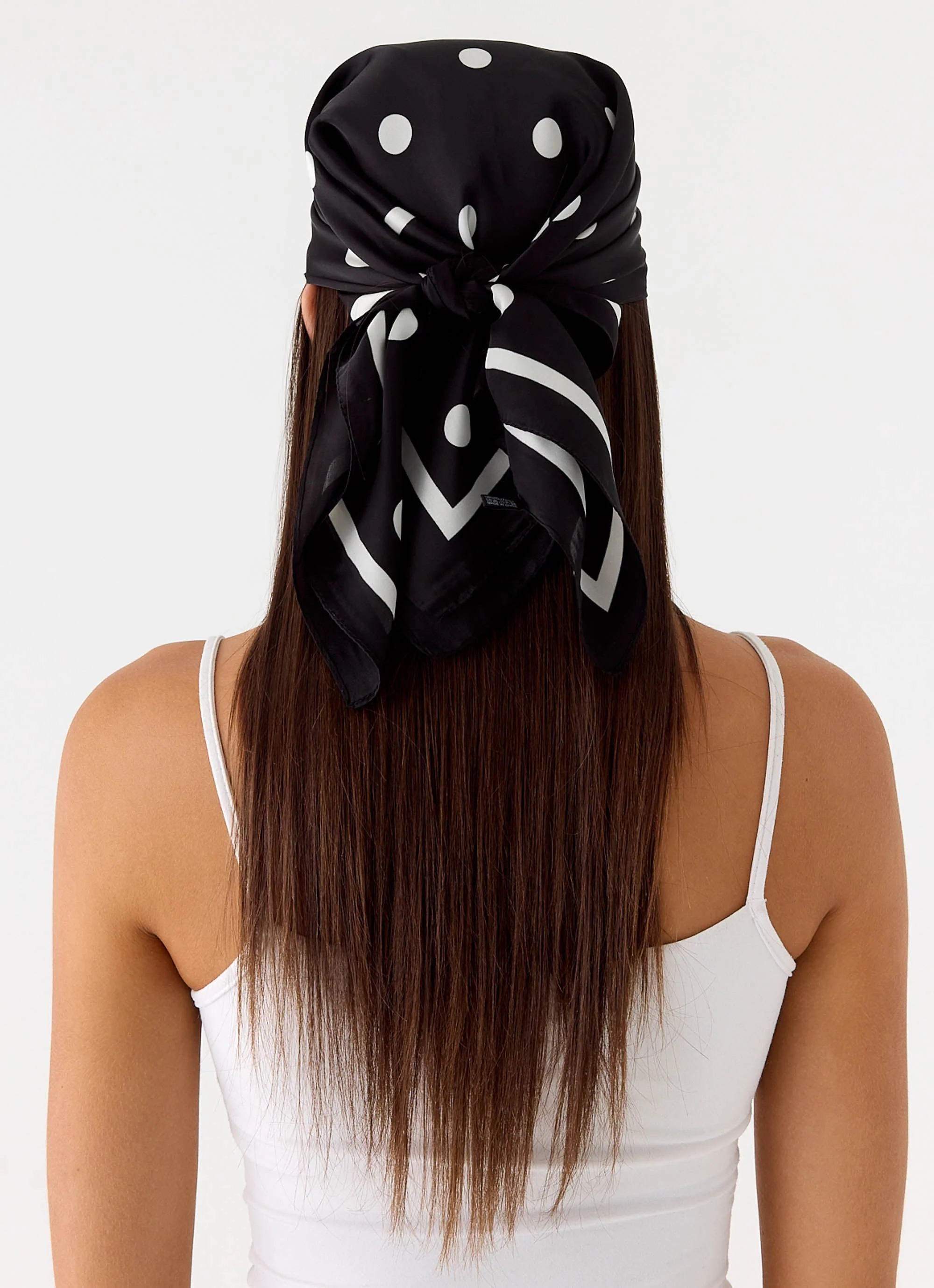 Dotty Dreams Scarf - Black Polkadot - Image 4