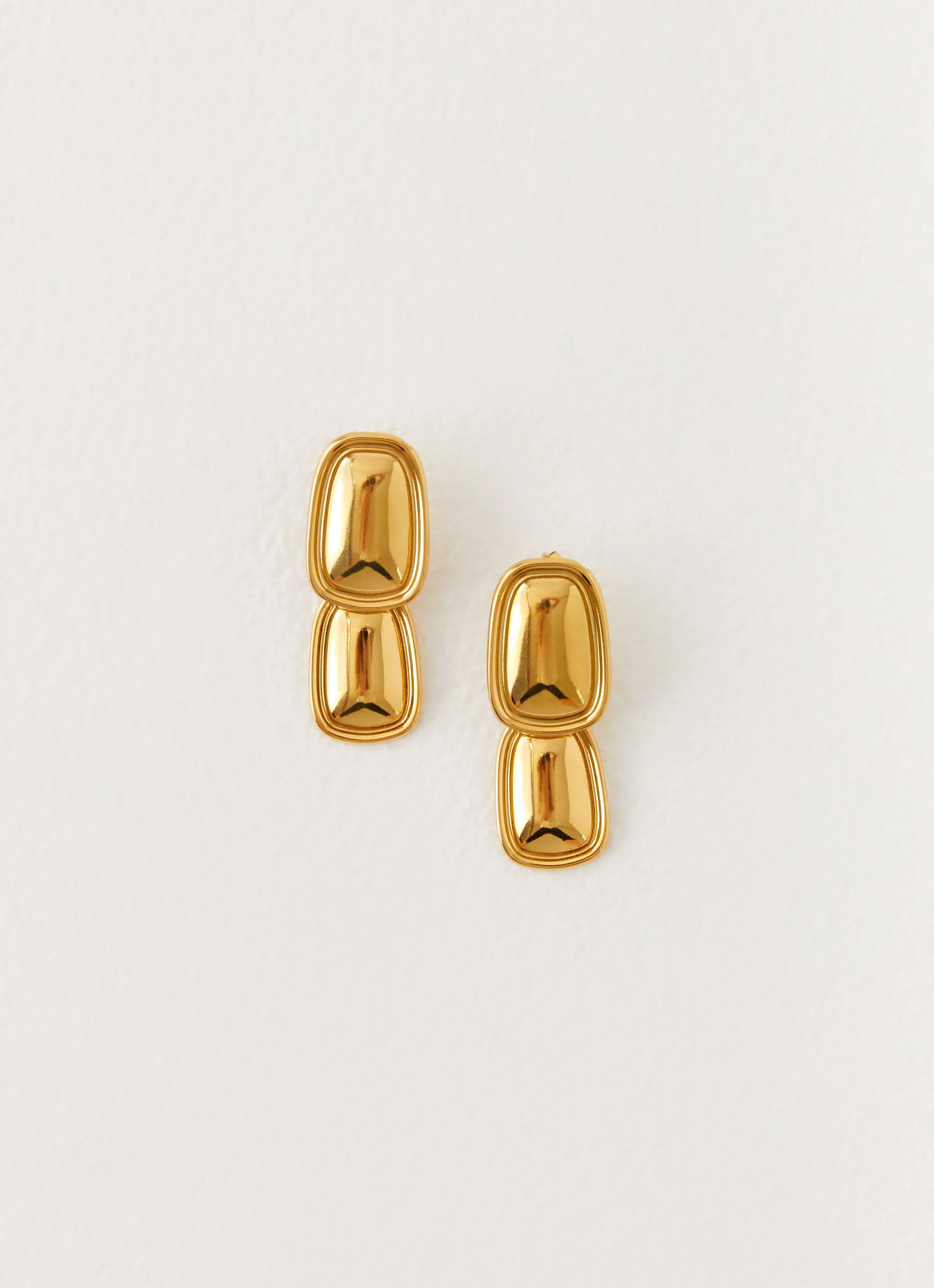 Doubled Up Earrings - Gold - Image 2