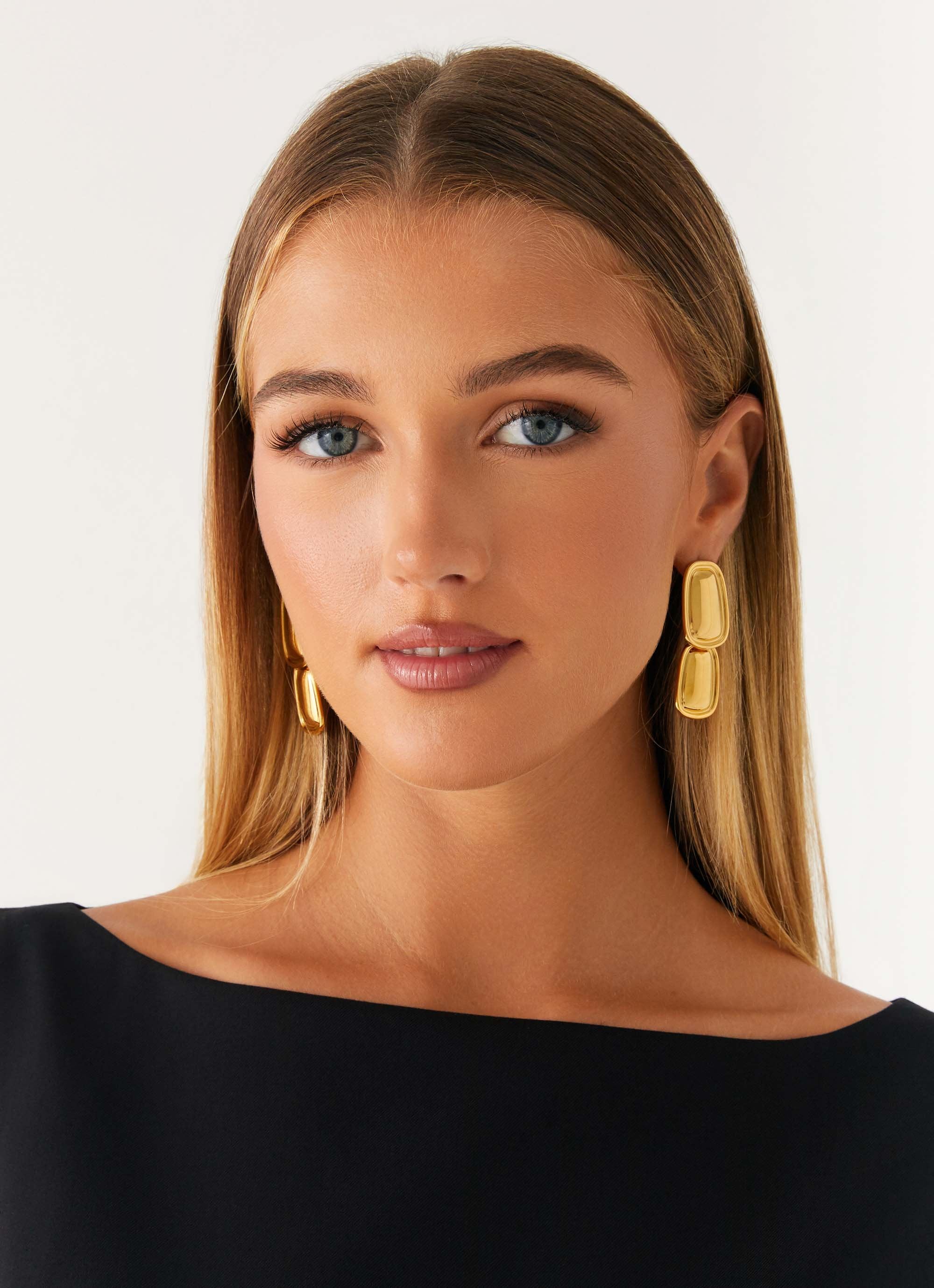 Doubled Up Earrings - Gold - Image 4