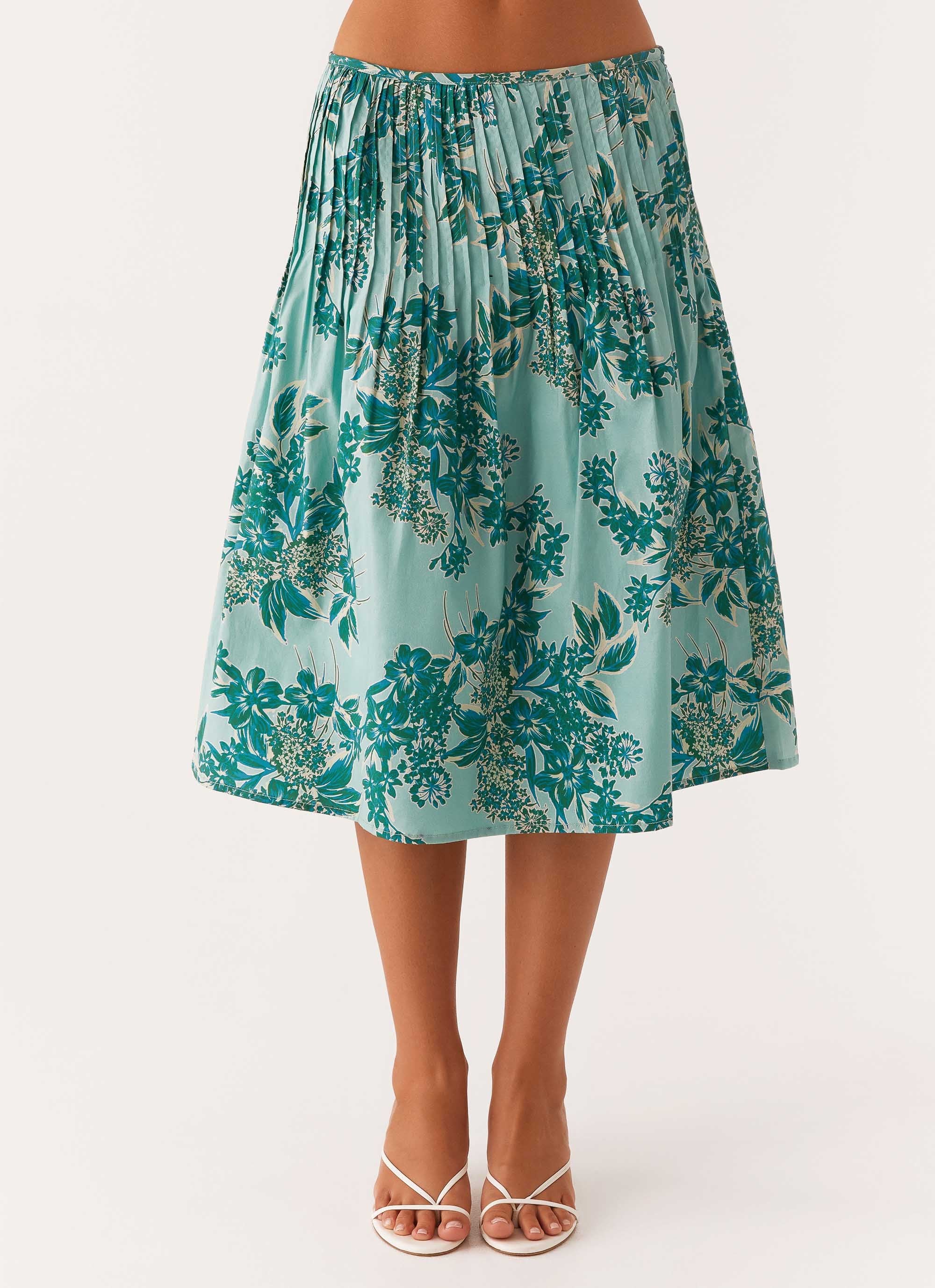 Dreamscape Midi Skirt - Cloud Nine Floral - Image 5