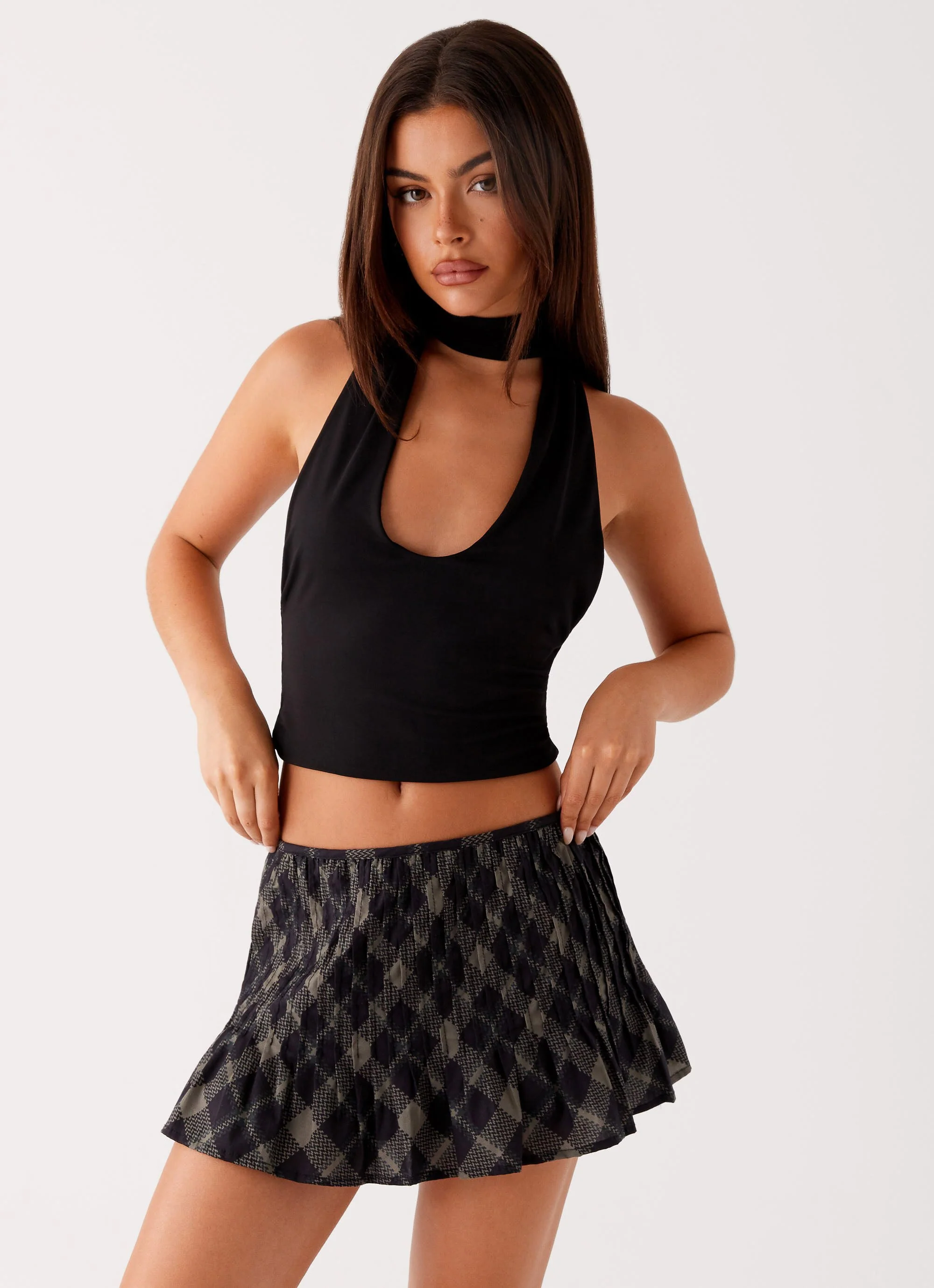Dreamscape Mini Skirt - Check - Image 6