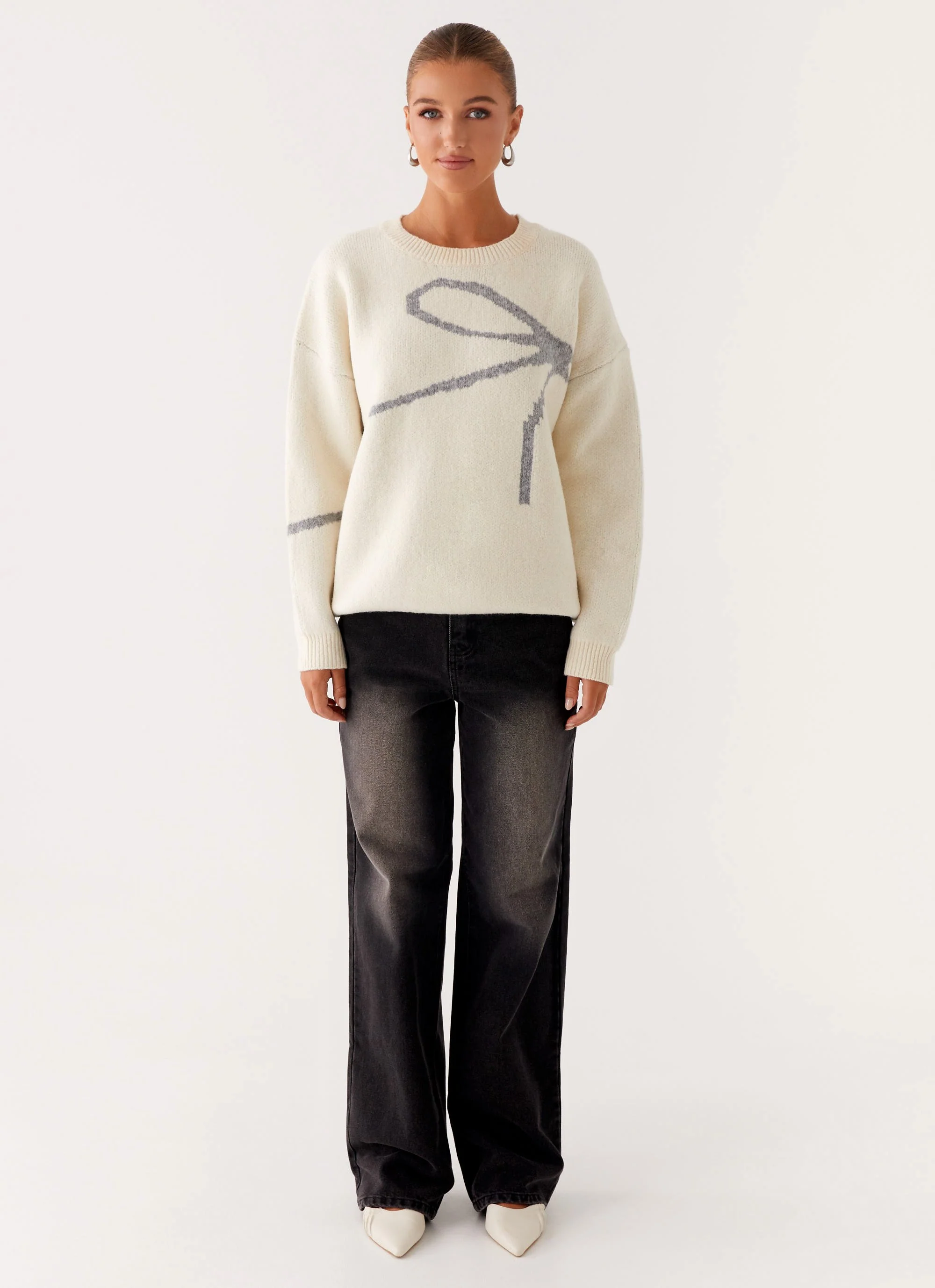 Dreamwood Knit Sweater - Ivory - Image 2