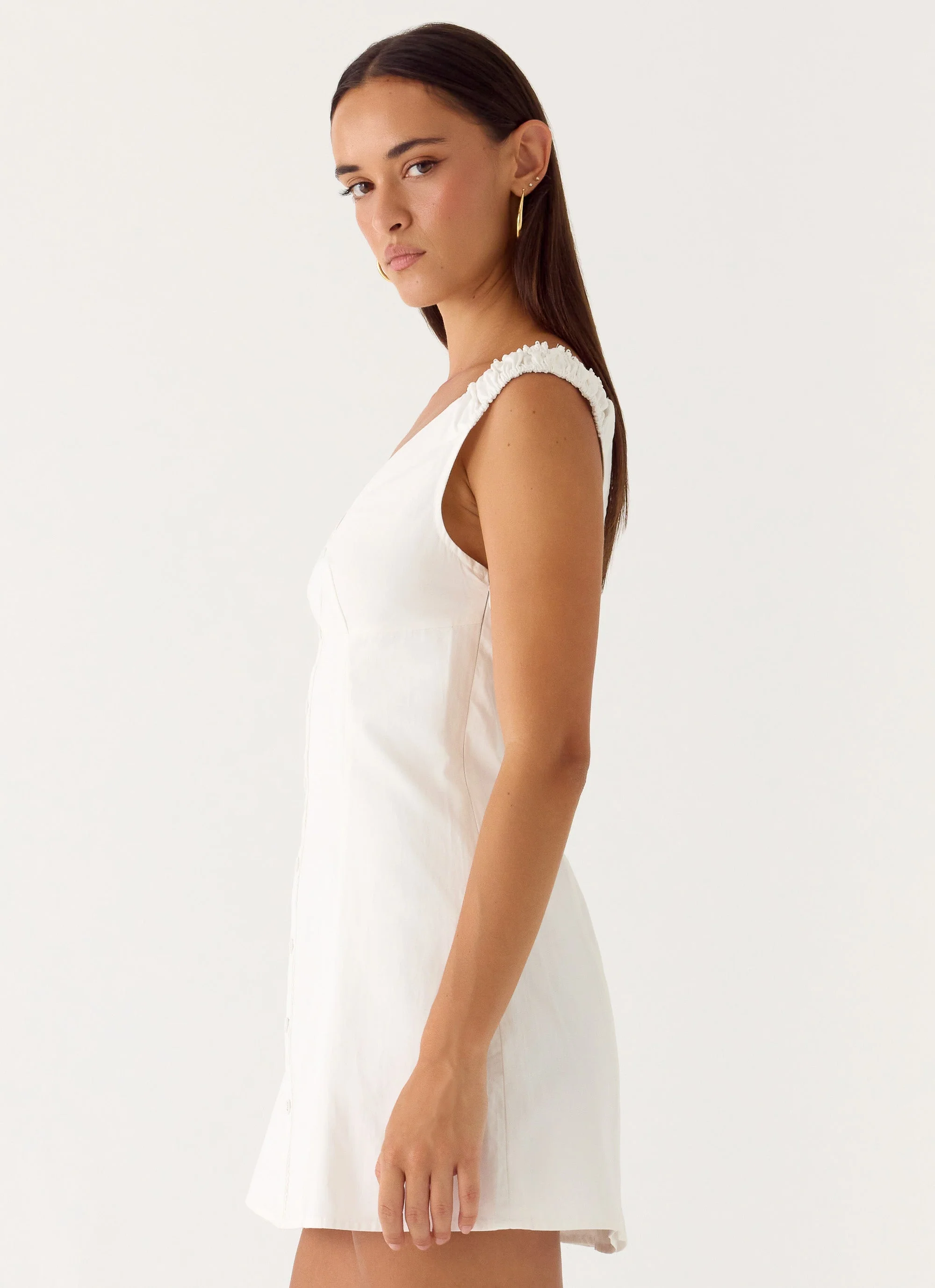Drift Mini Dress - White - Image 2