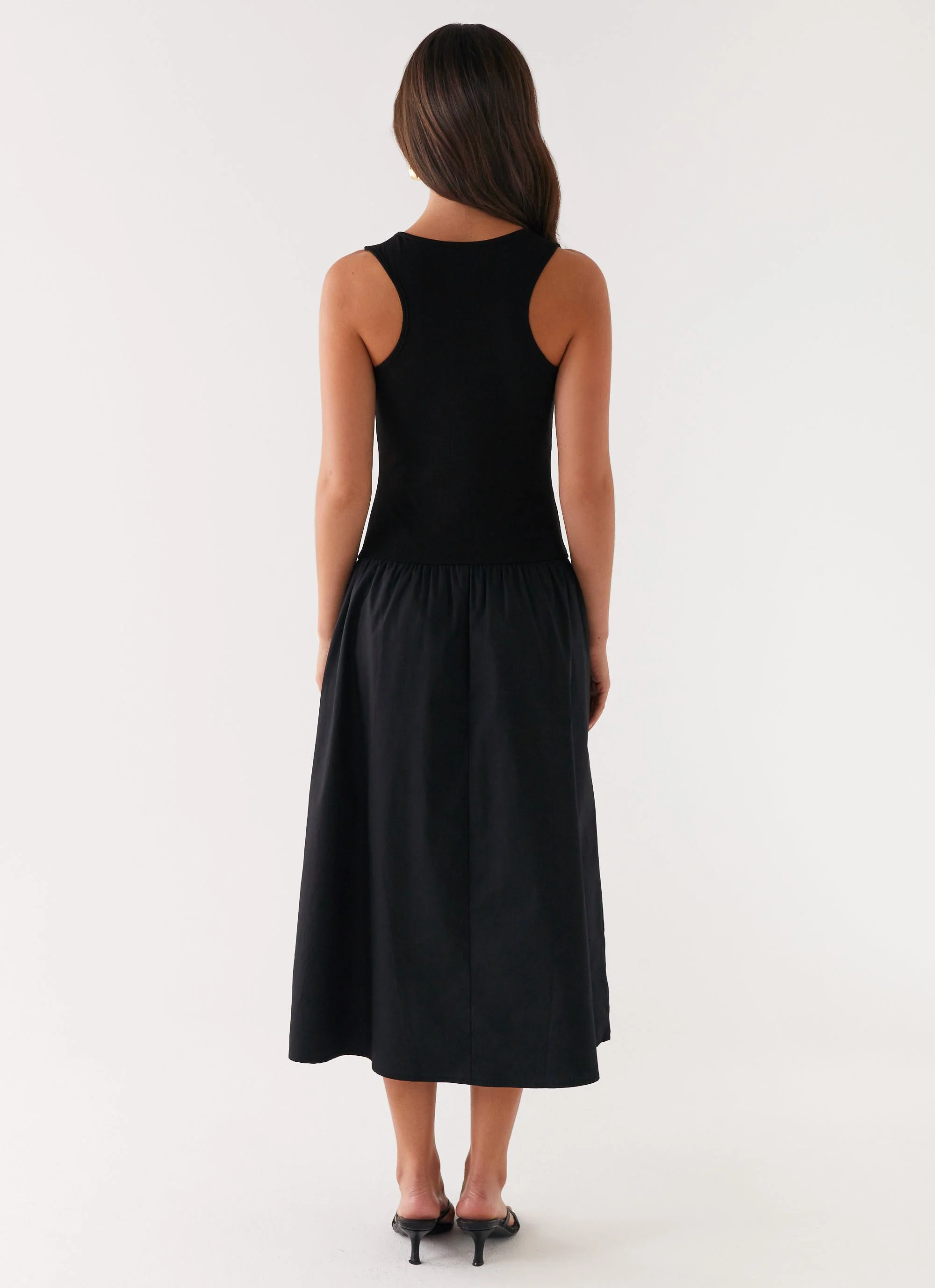 Duchess Midi Dress - Black - Image 4