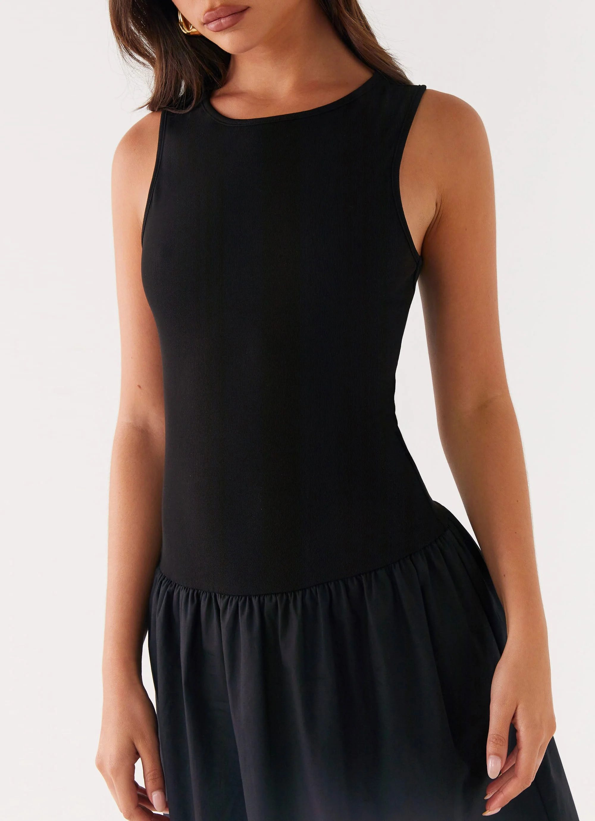 Duchess Midi Dress - Black - Image 5