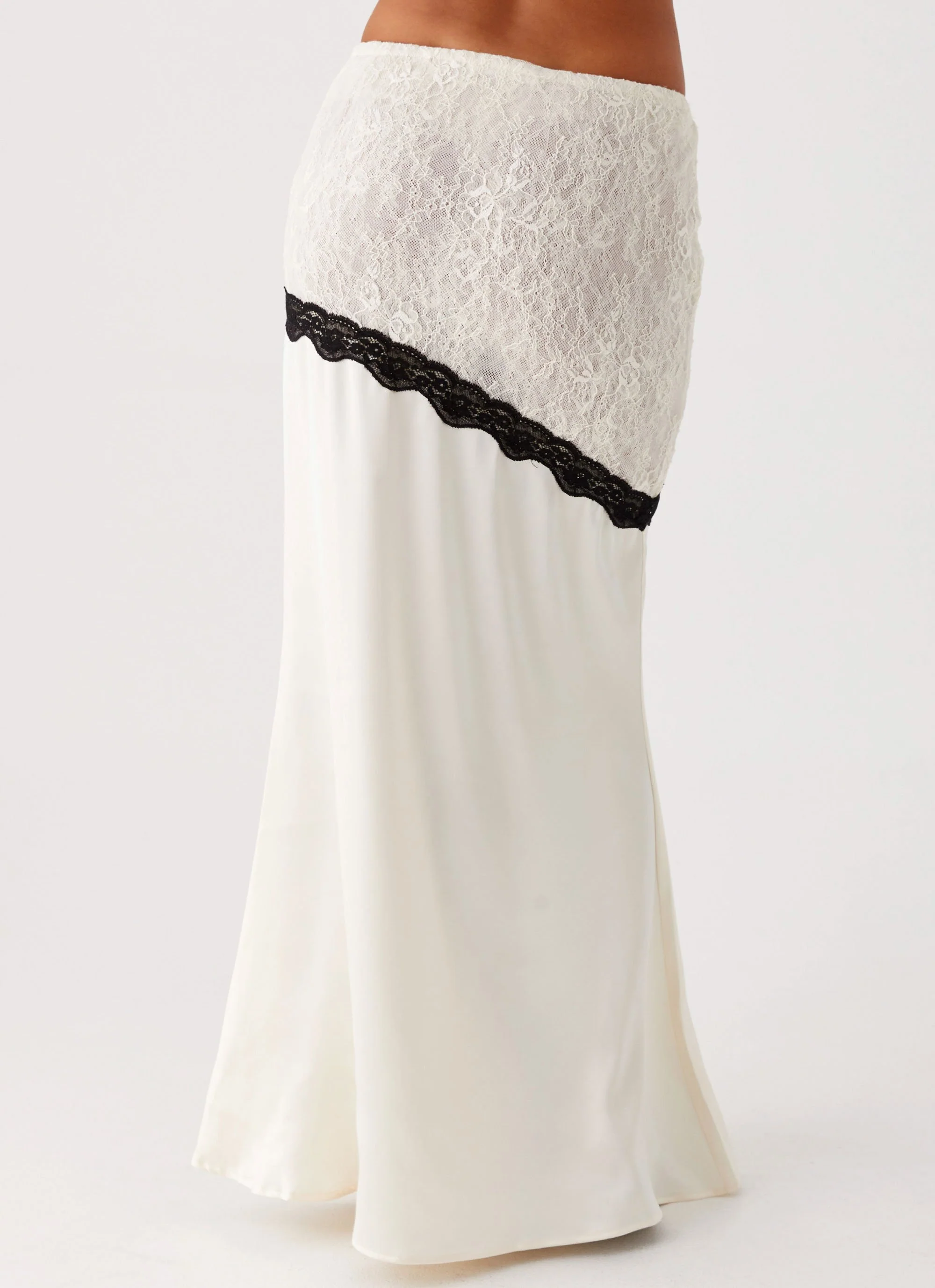 Duet Lace Maxi Skirt - Ivory - Image 5