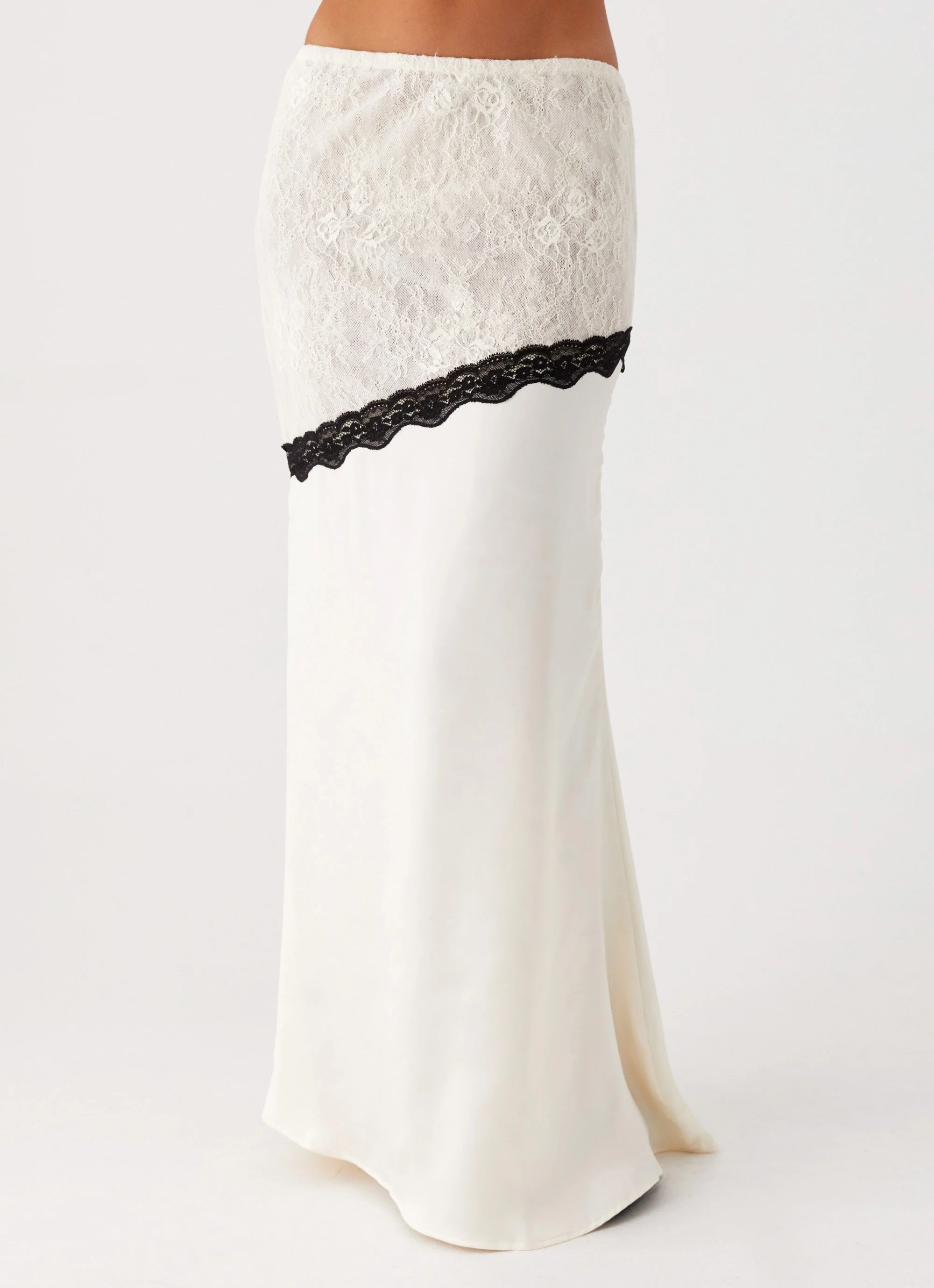 Duet Lace Maxi Skirt - Ivory - Image 6