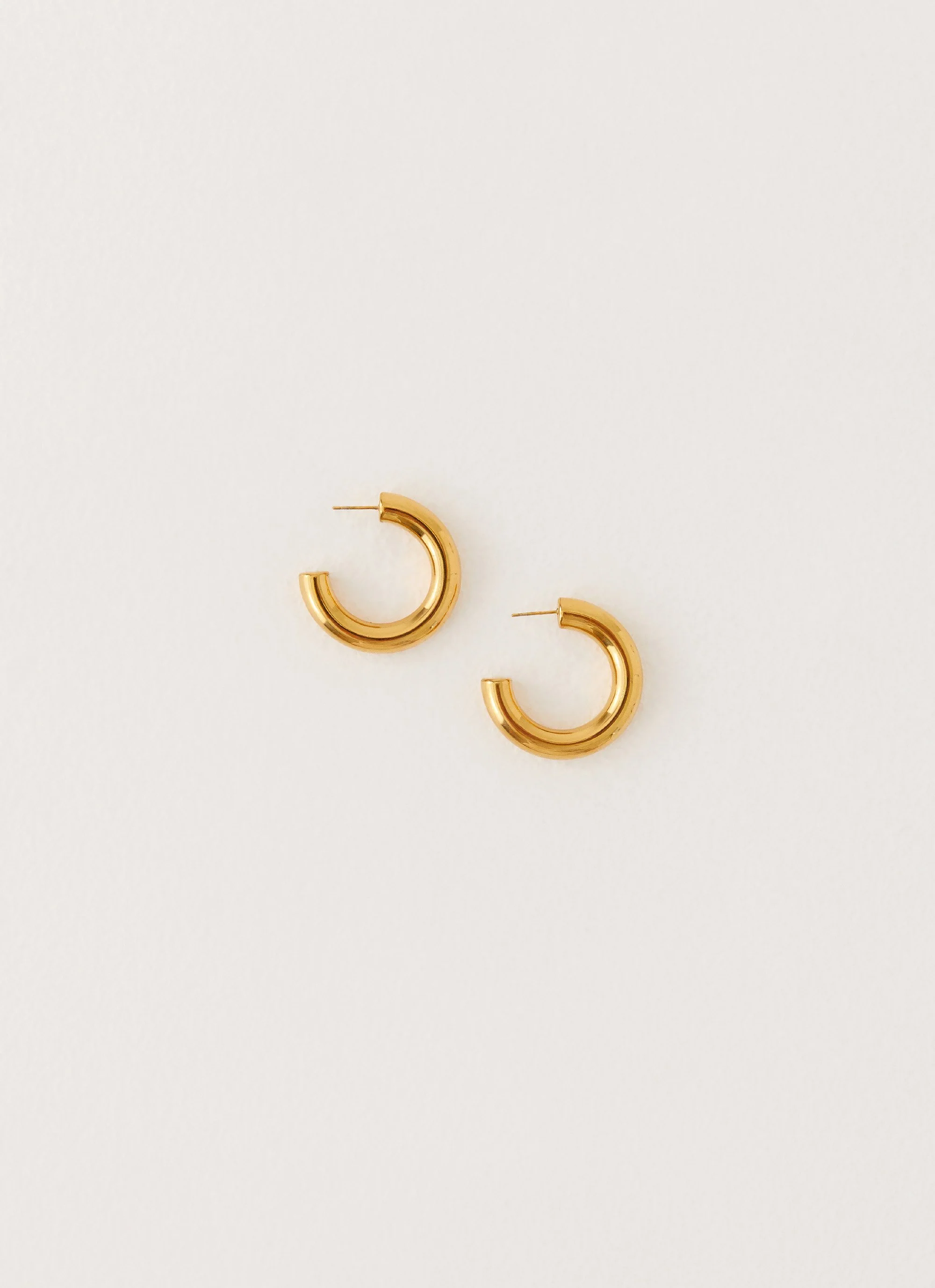 Duke Hoop Earrings - Gold - Image 2