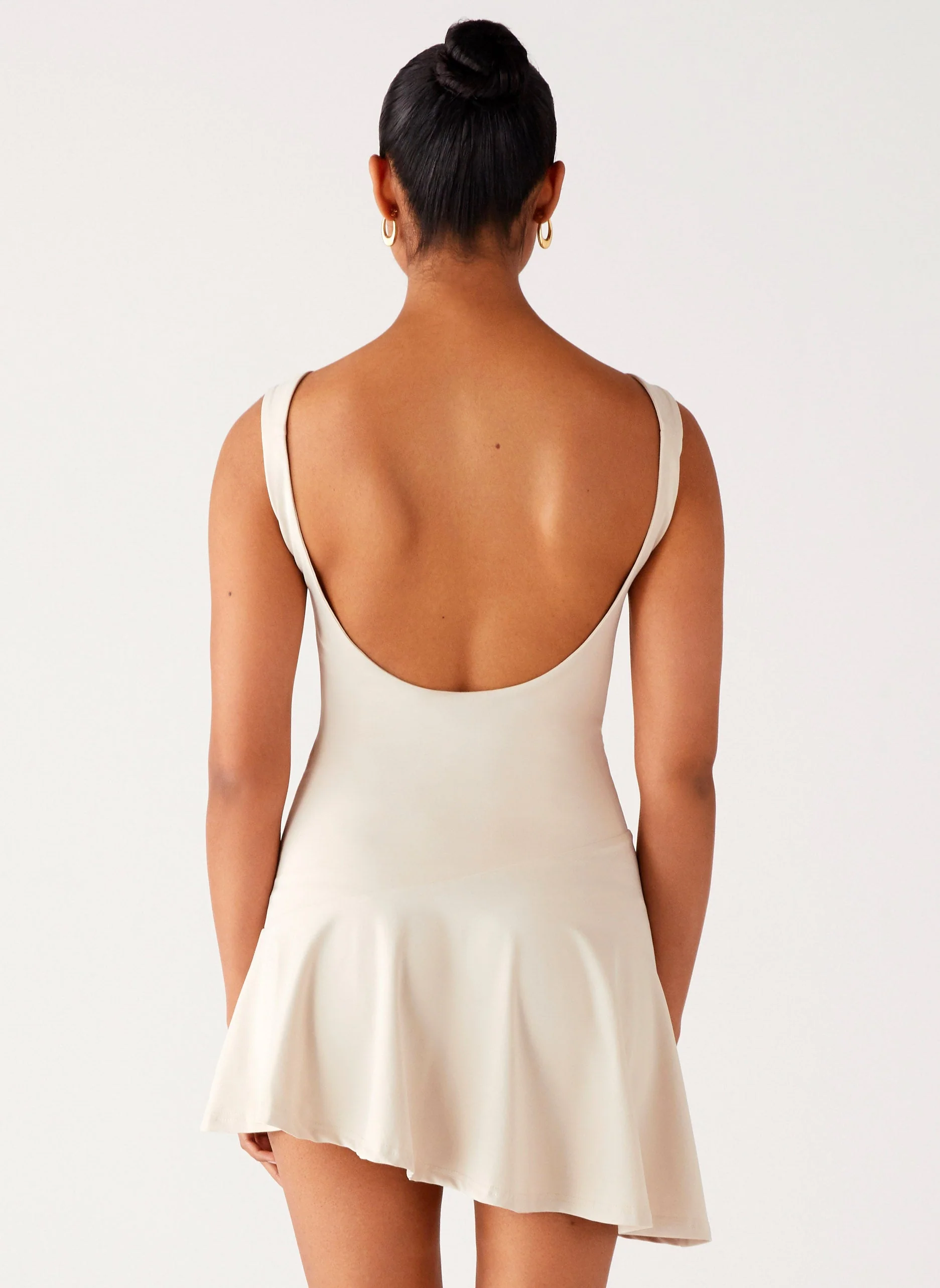 Dune Whisper Mini Dress - Ivory - Image 4