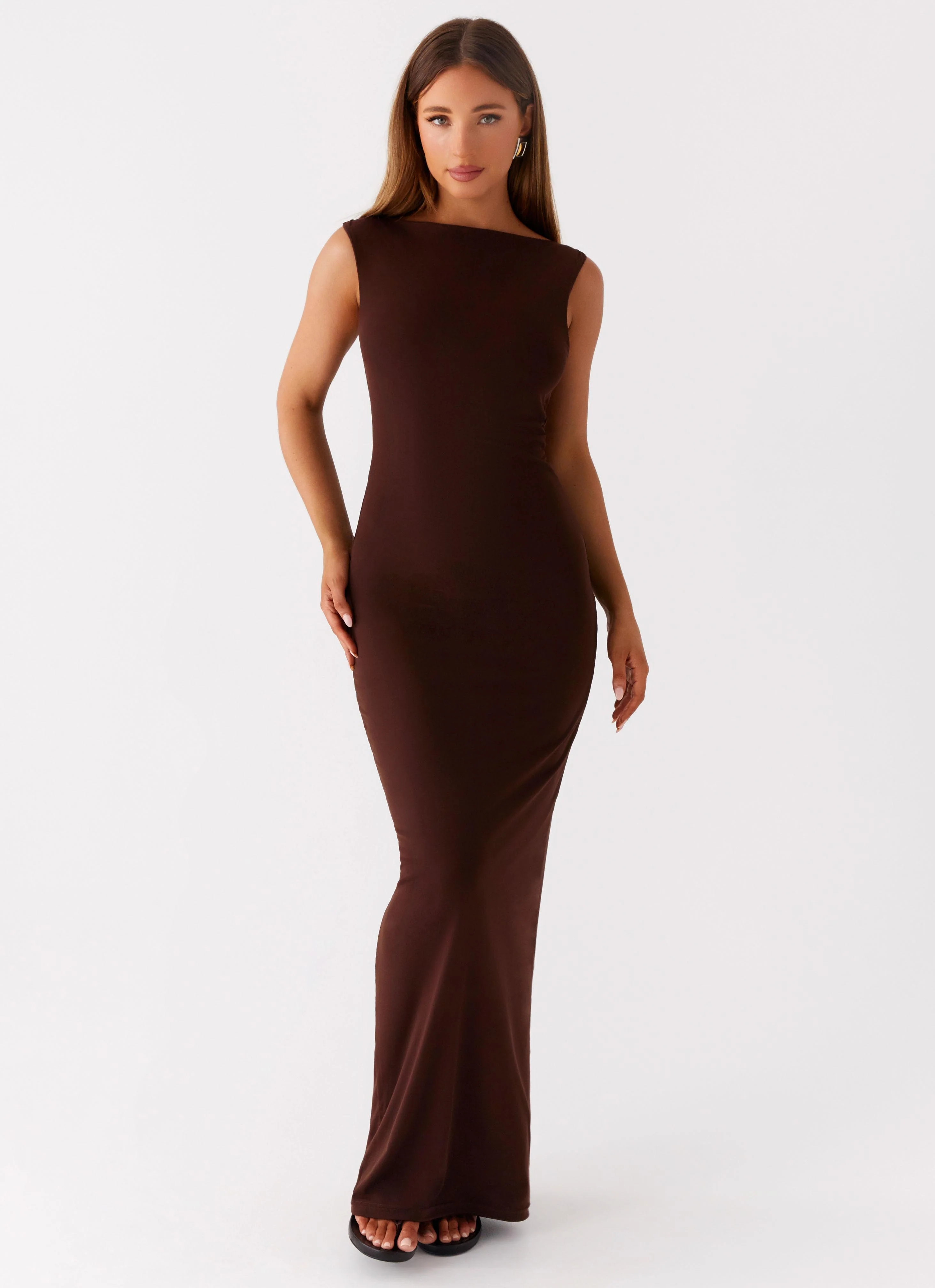 Earthbound Muse Maxi Dress - Chocolate - Image 5