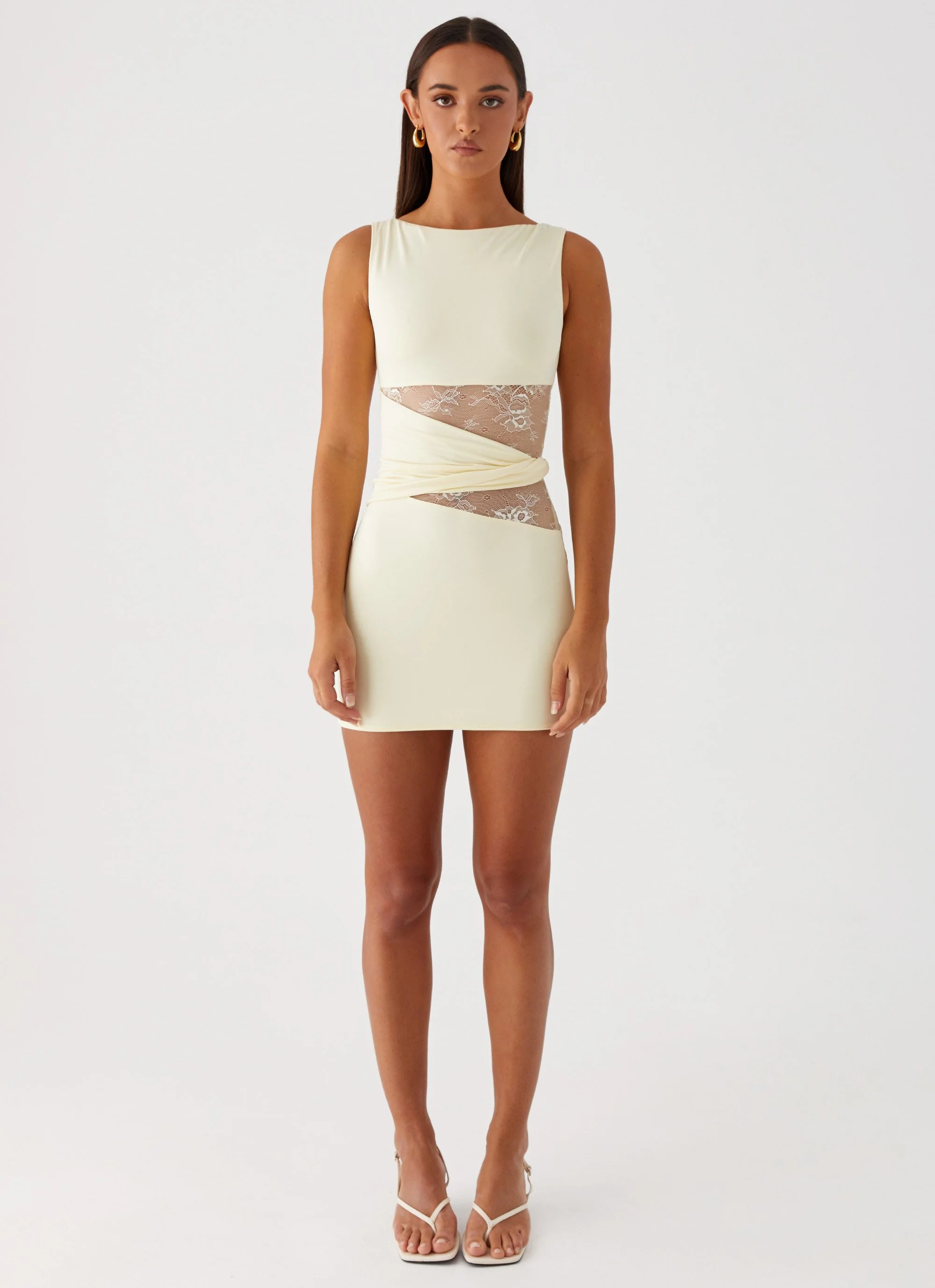 Echo Mini Dress - Yellow - Image 3