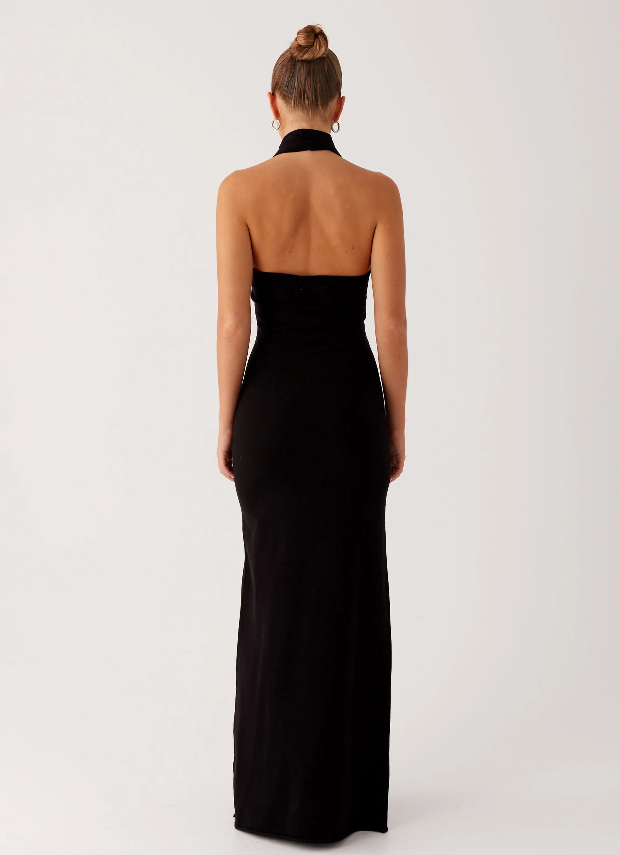 Eddie Knit Maxi Dress - Black - Image 4