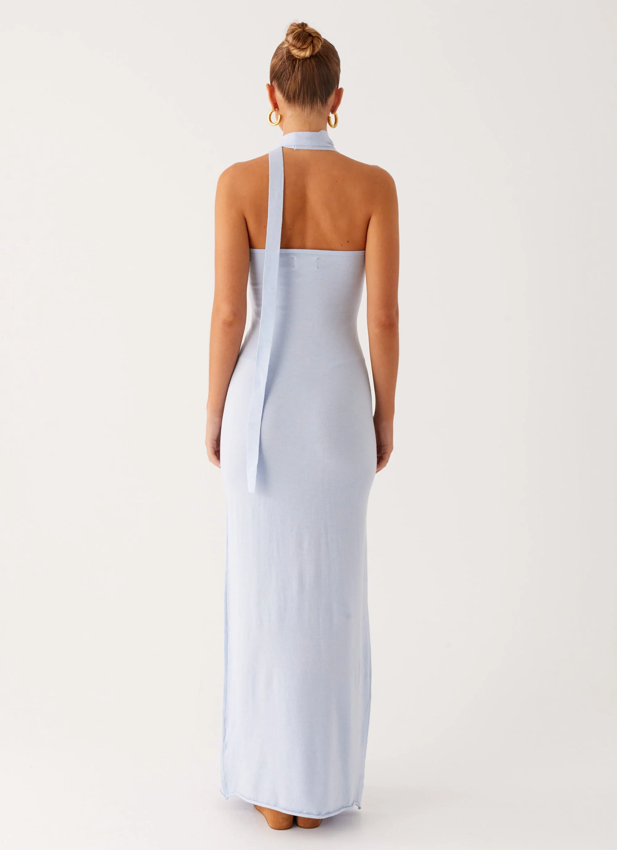 Eddie Knit Maxi Dress - Blue - Image 4