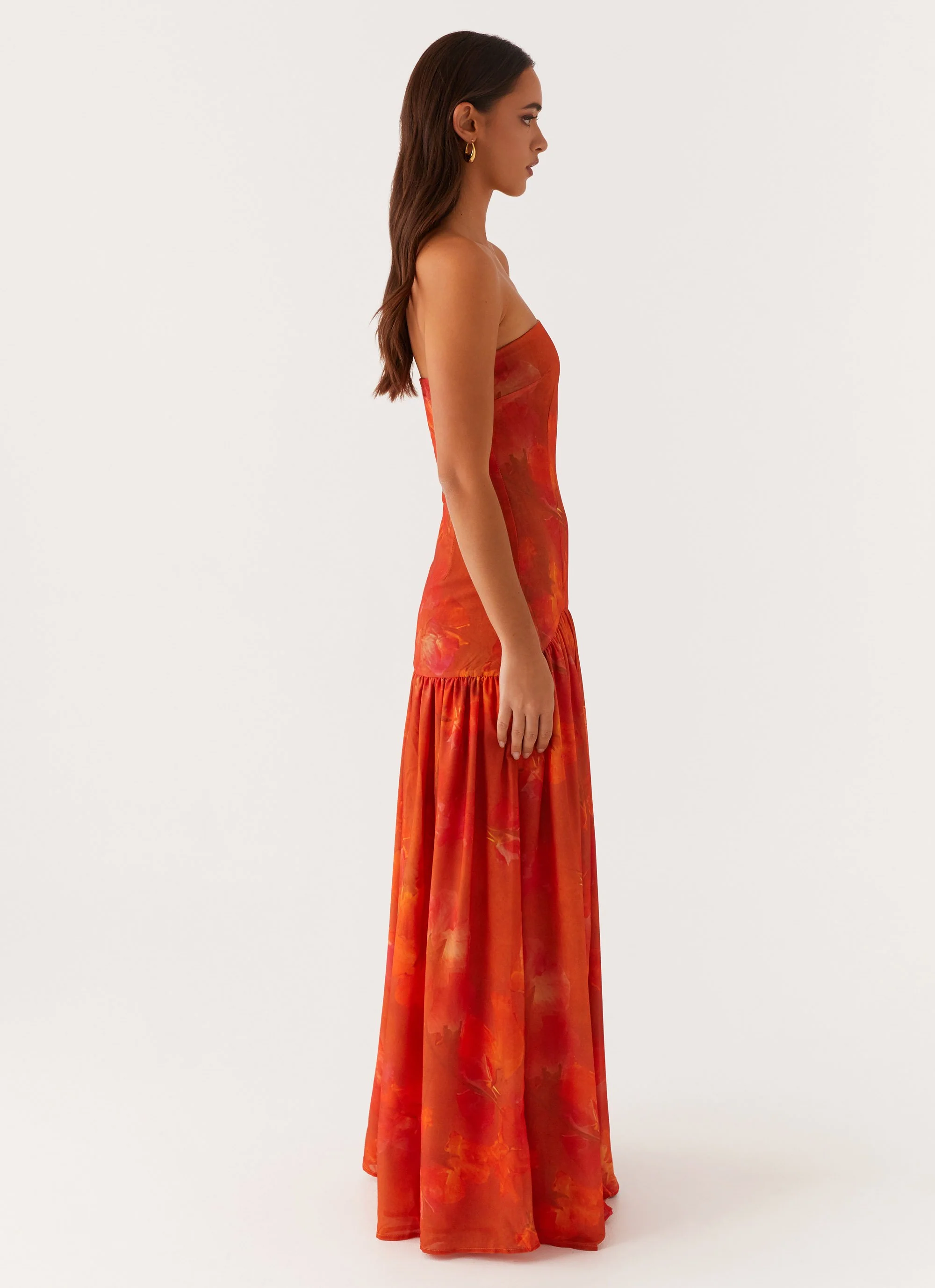 Eden Strapless Maxi Dress - Amber - Image 4