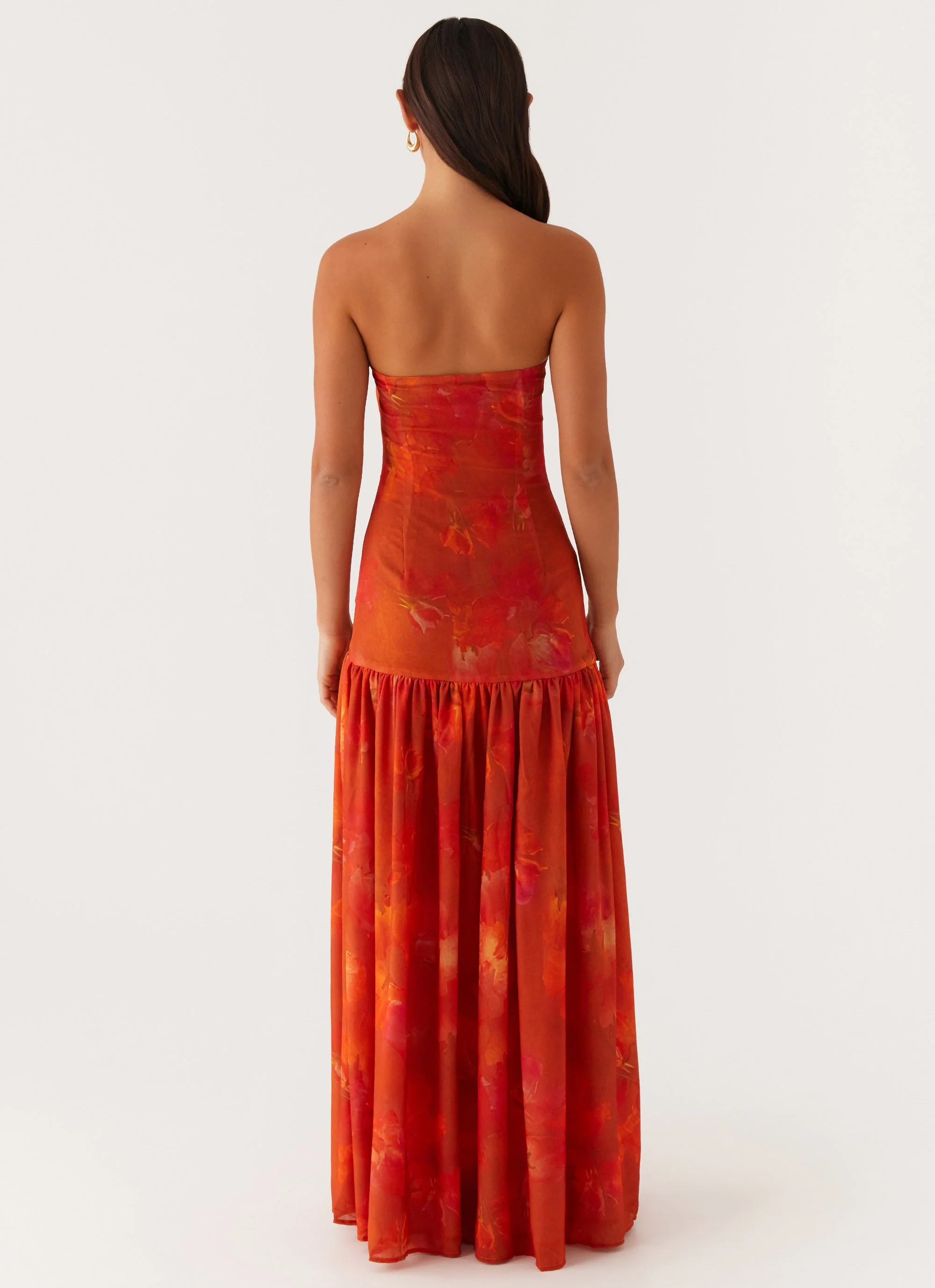 Eden Strapless Maxi Dress - Amber - Image 5