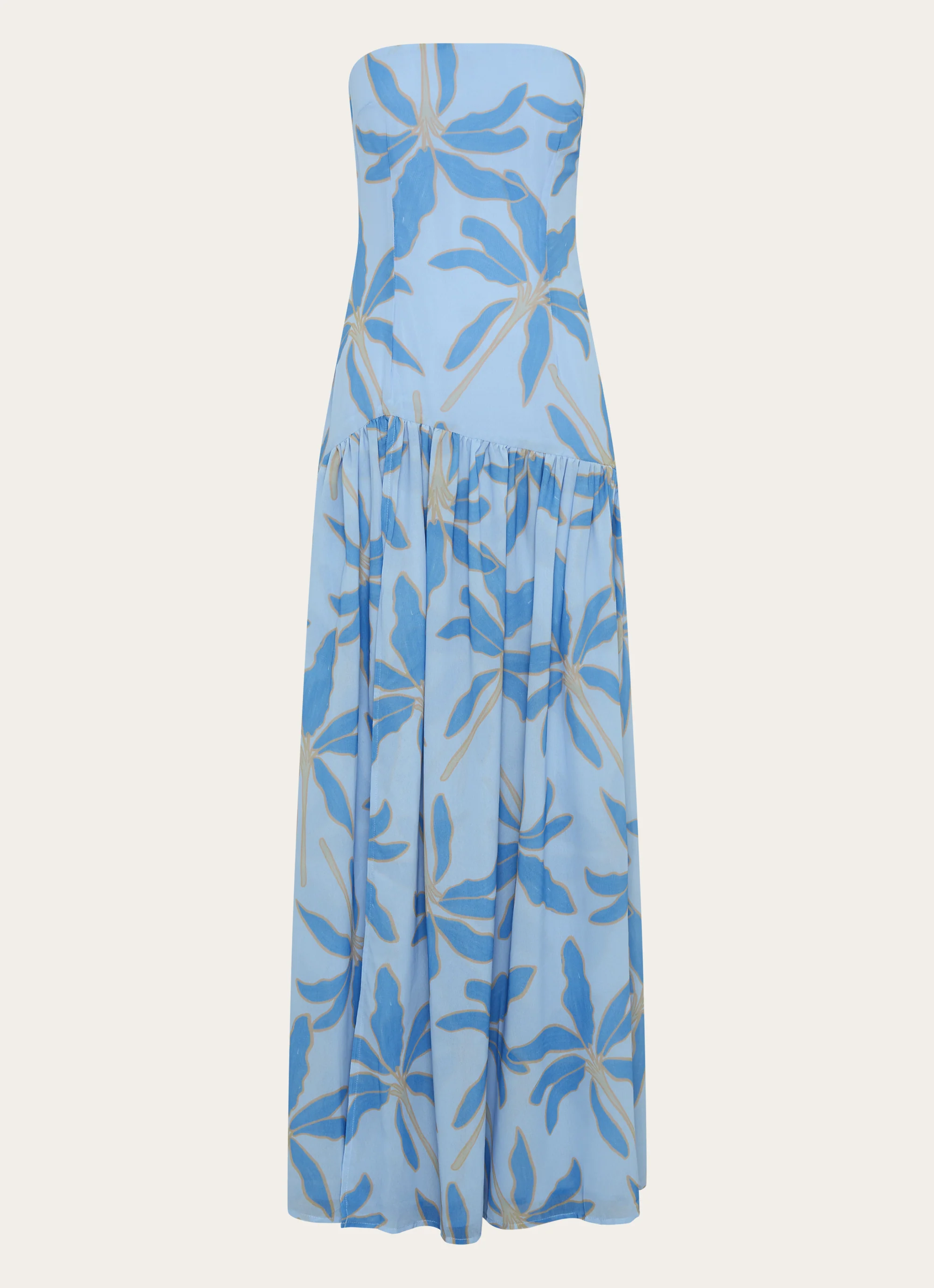 Eden Strapless Maxi Dress - Opulent Blue - Image 2