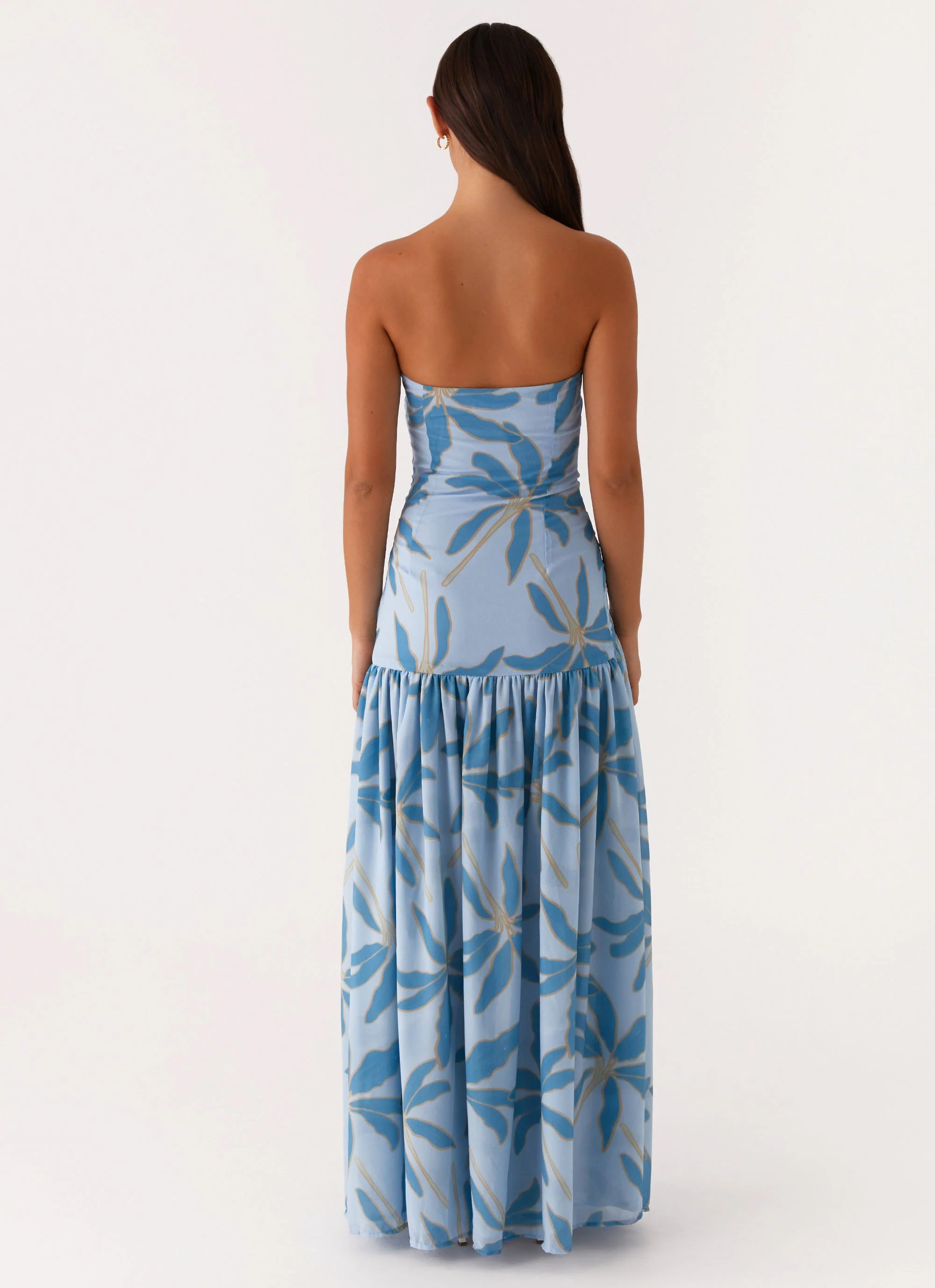 Eden Strapless Maxi Dress - Opulent Blue - Image 5
